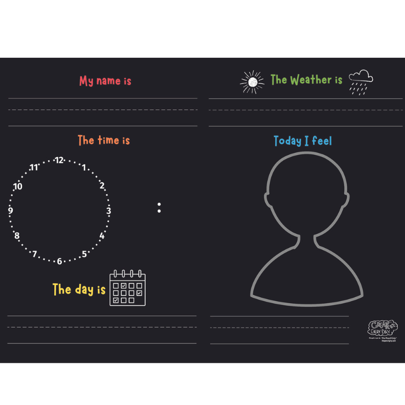 New! Activity Playmat- Fill In The Blanks