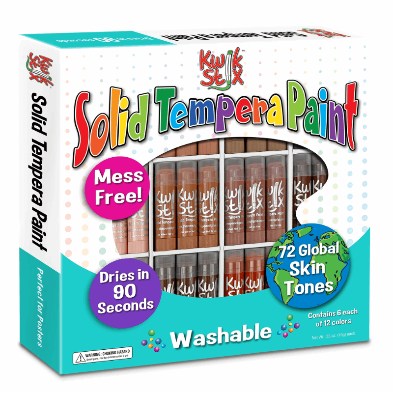 Kwik Stix Paint Sticks, Class Pack Set Of 72 Global Skin Tones