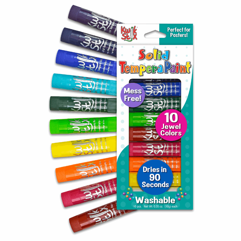 Kwik Stix Paint Sticks, Set Of 10 Jewel Tones