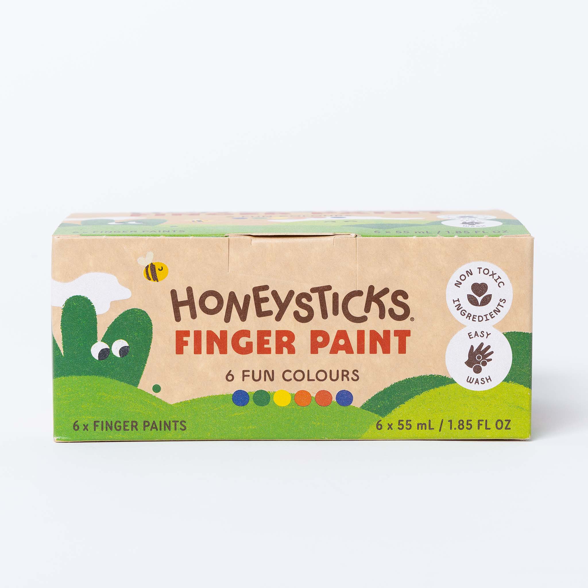 Honeysticks Finger Paints 6pk 55ml