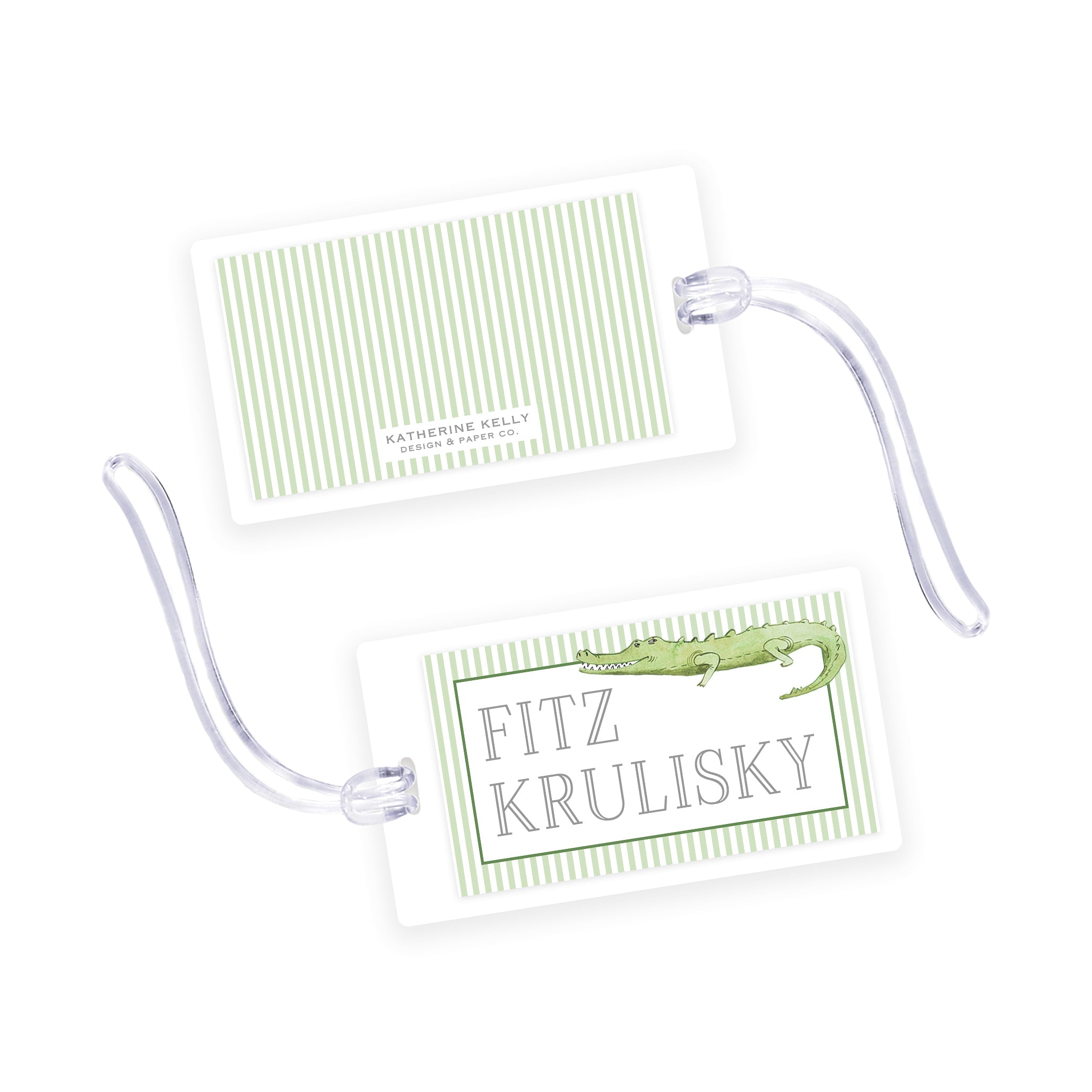 Alligator Laminated Bag Tag