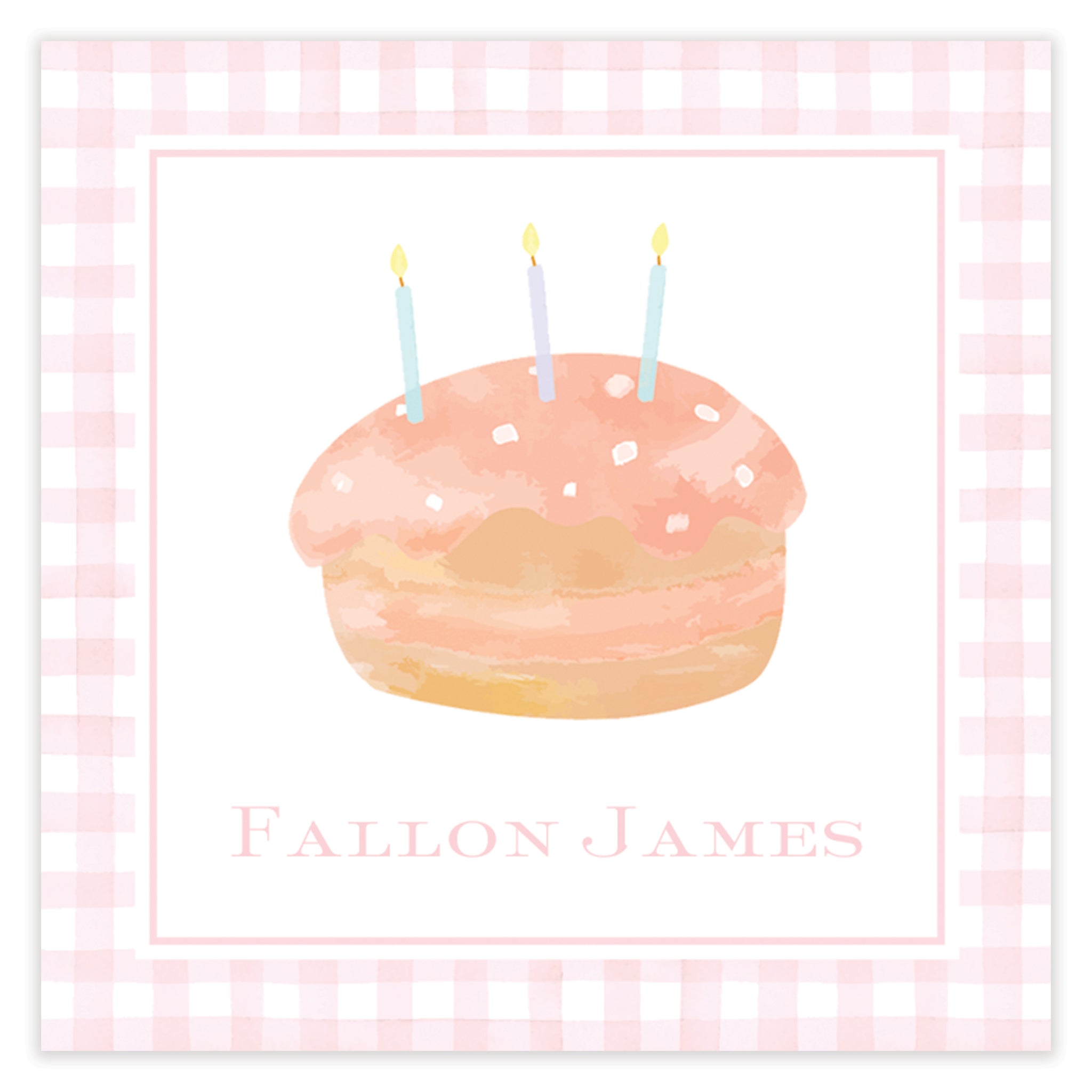 Pink Birthday Cake I Enclosure Card