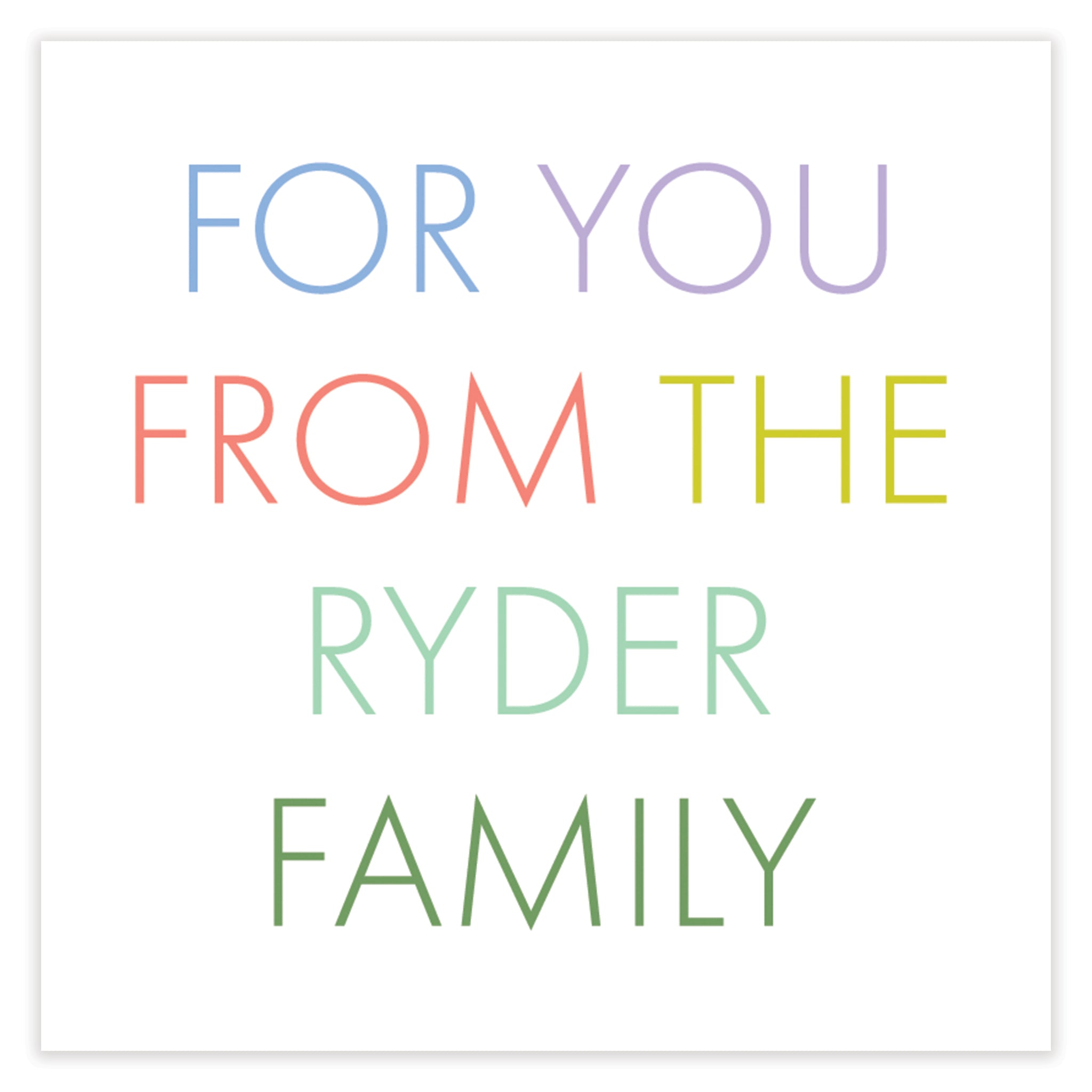 A Gift For You Primary Enclosure Card