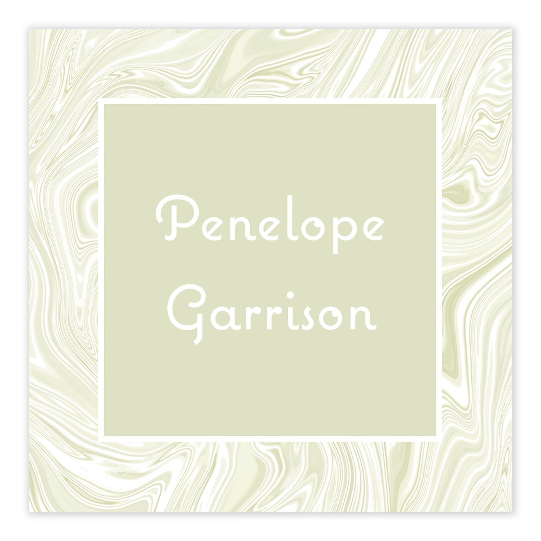 Sage Marbled Enclosure Card