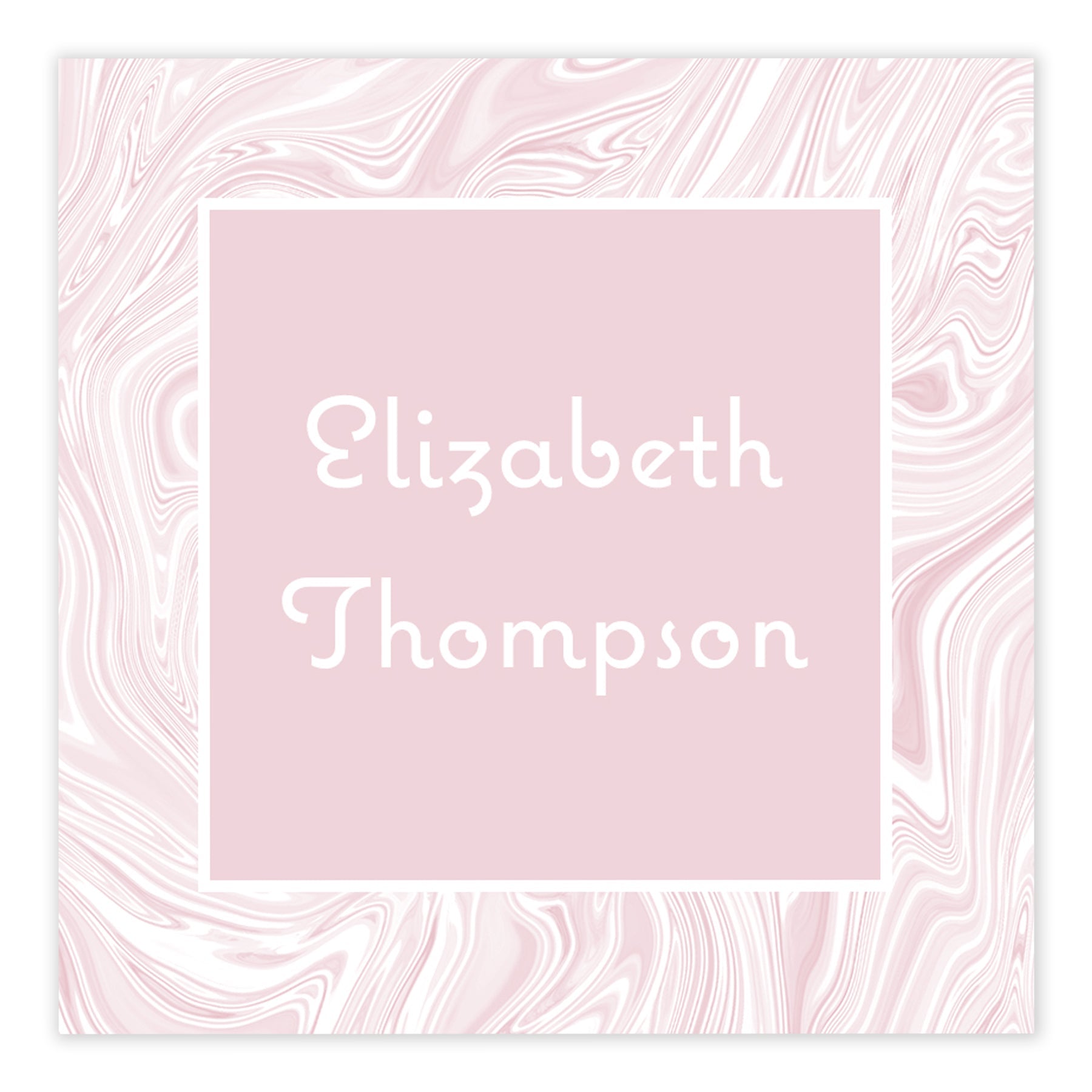Pink Marbled Enclosure Card