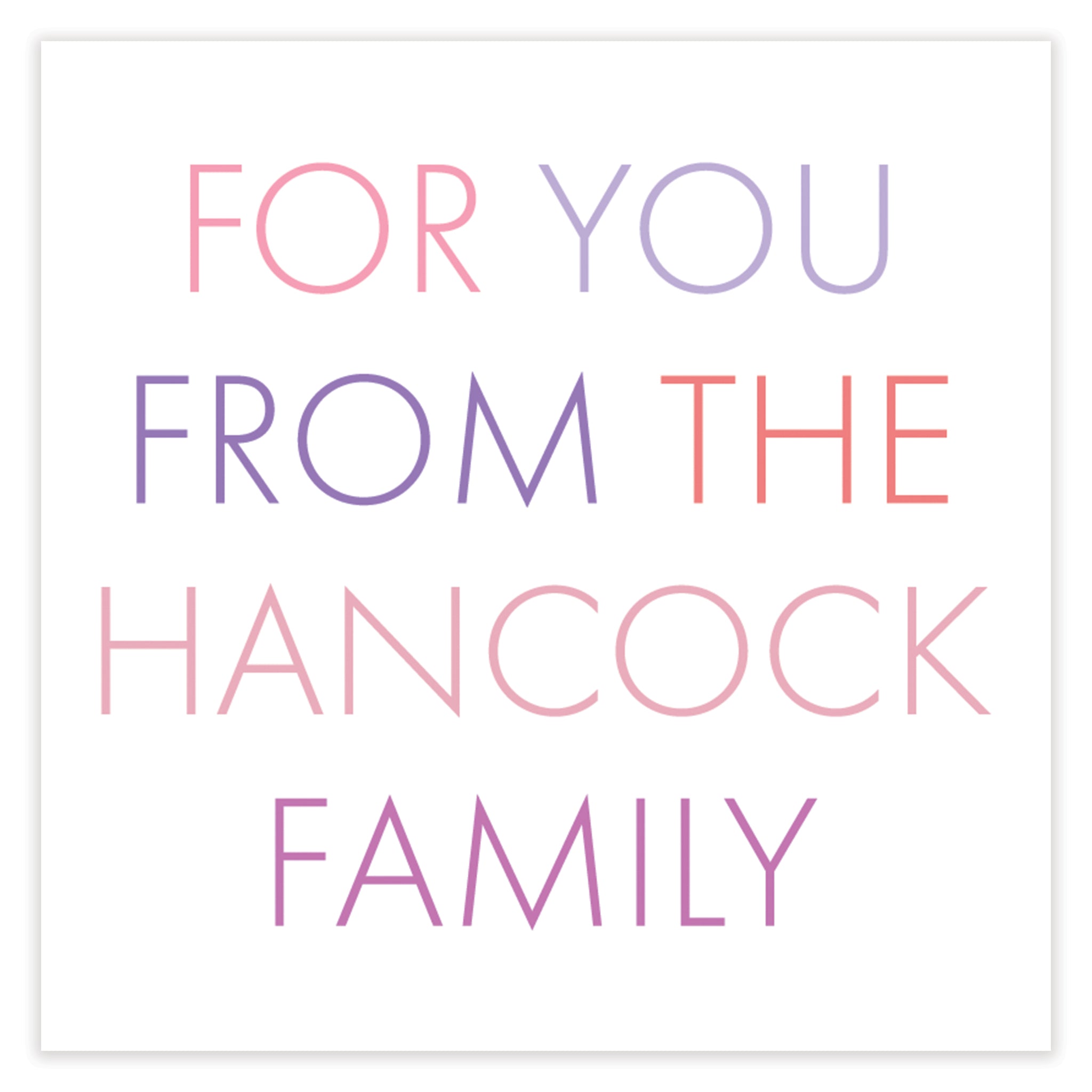 A Gift For You Purple-ish Enclosure Card