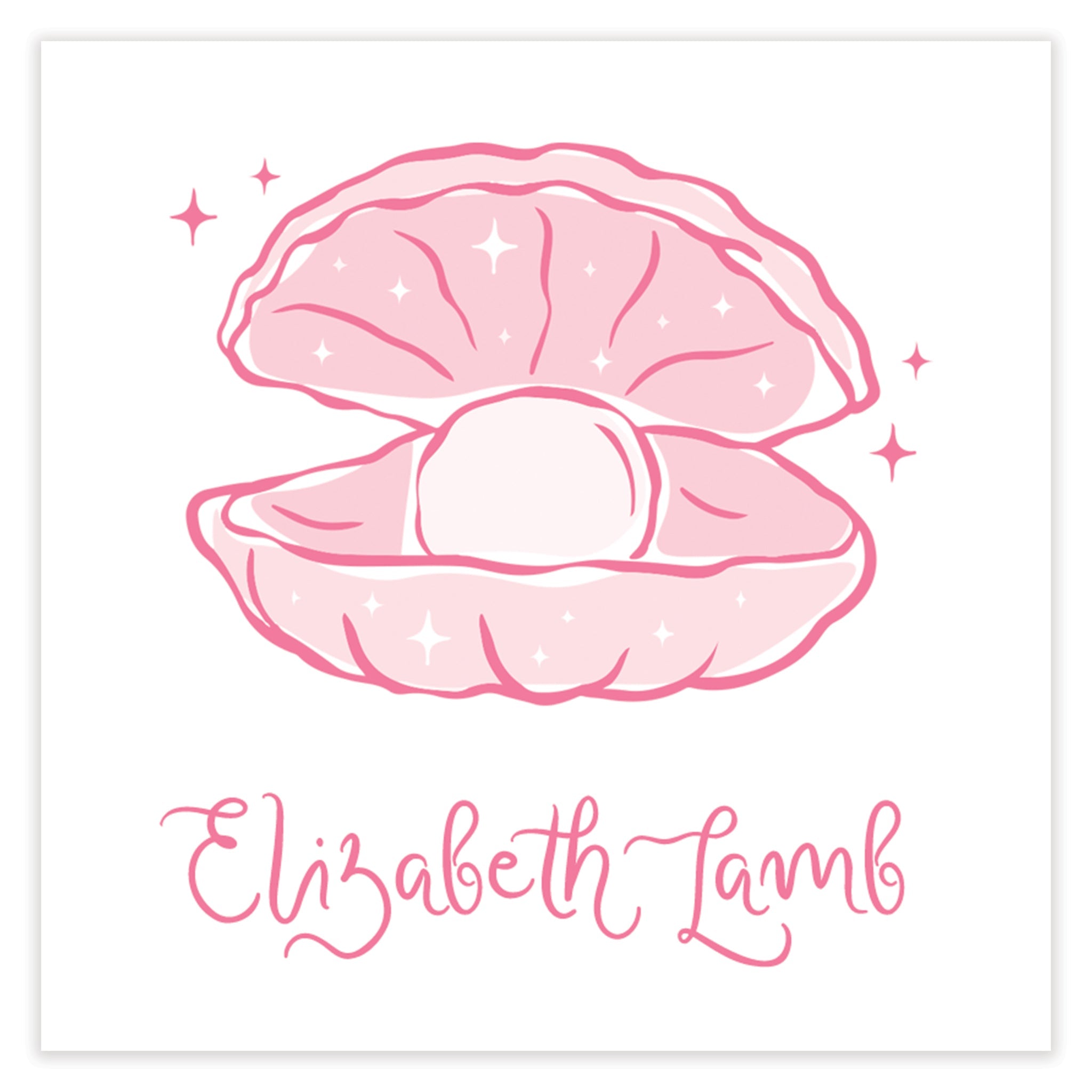 Pearly Treasures Personalized Enclosure Card