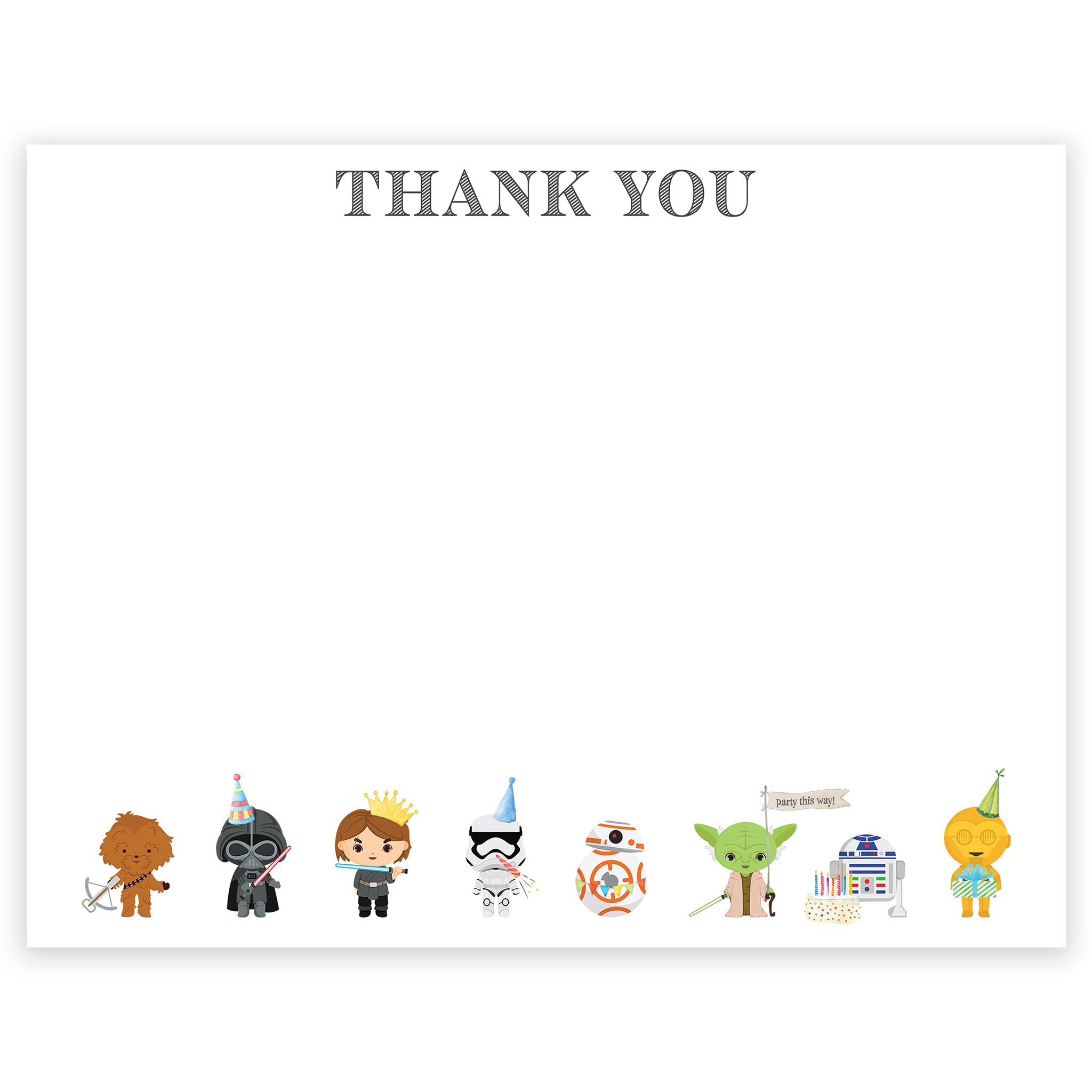 Young Jedi Thank You Note