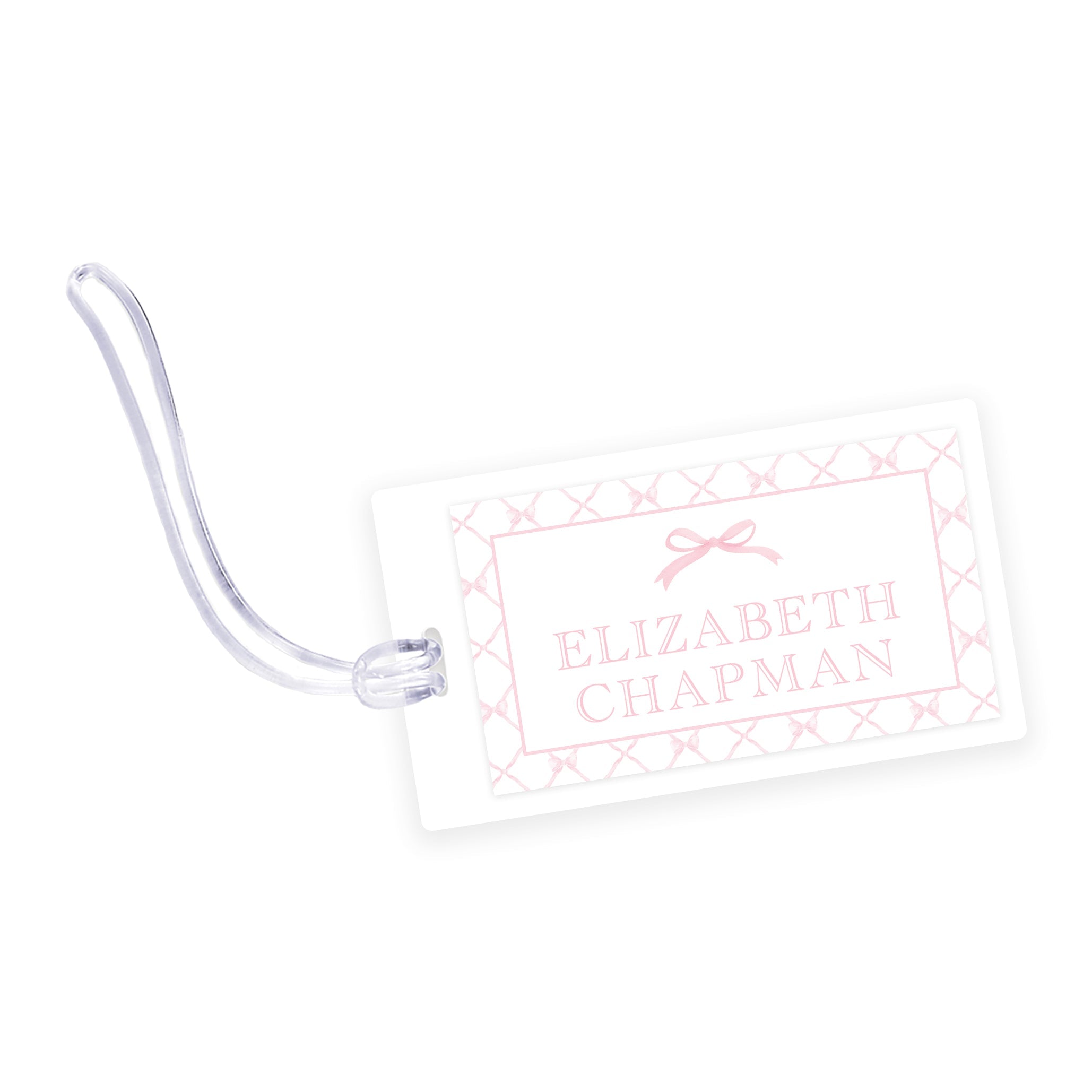 Bows Laminated Bag Tag