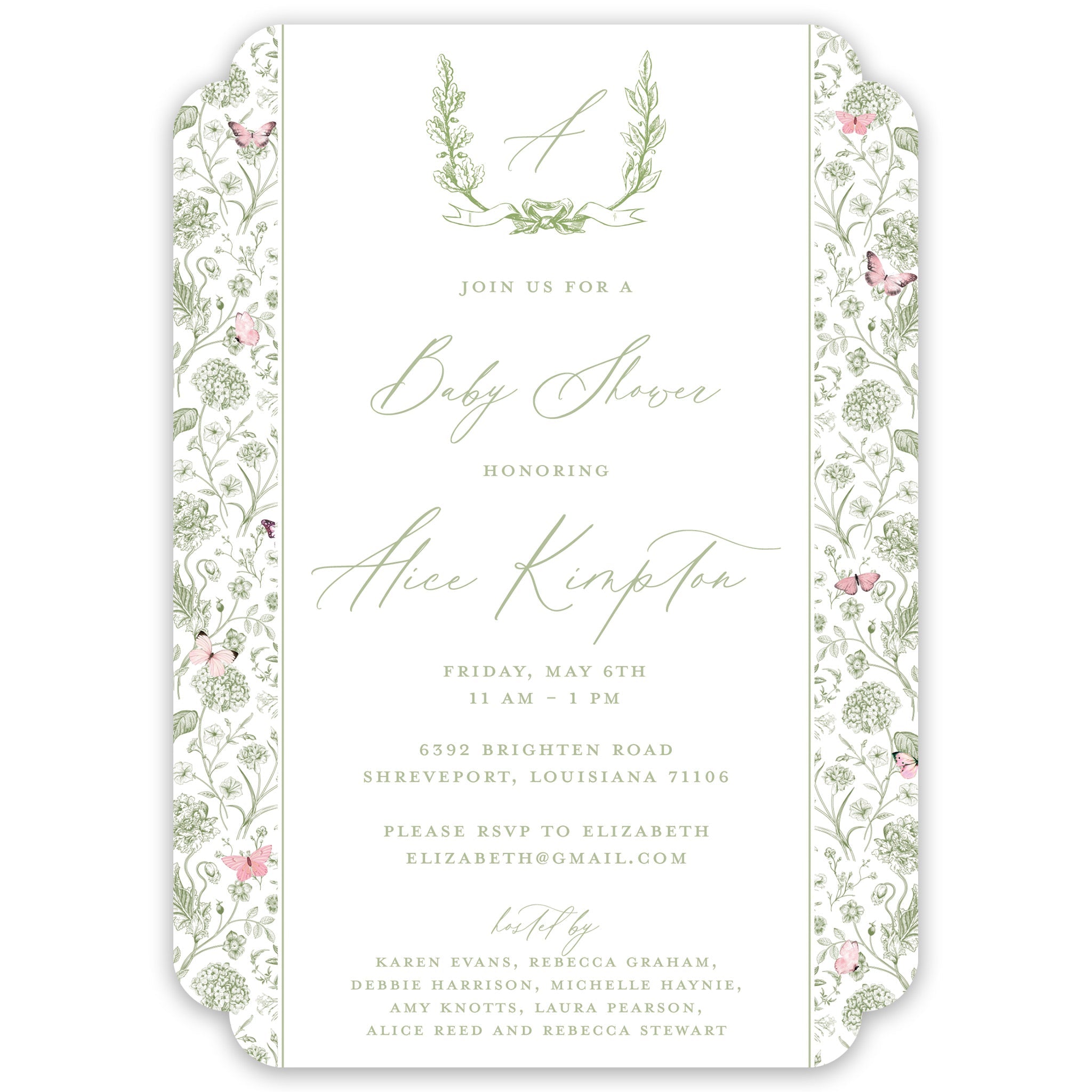 Butterfly Garden Party Invitation