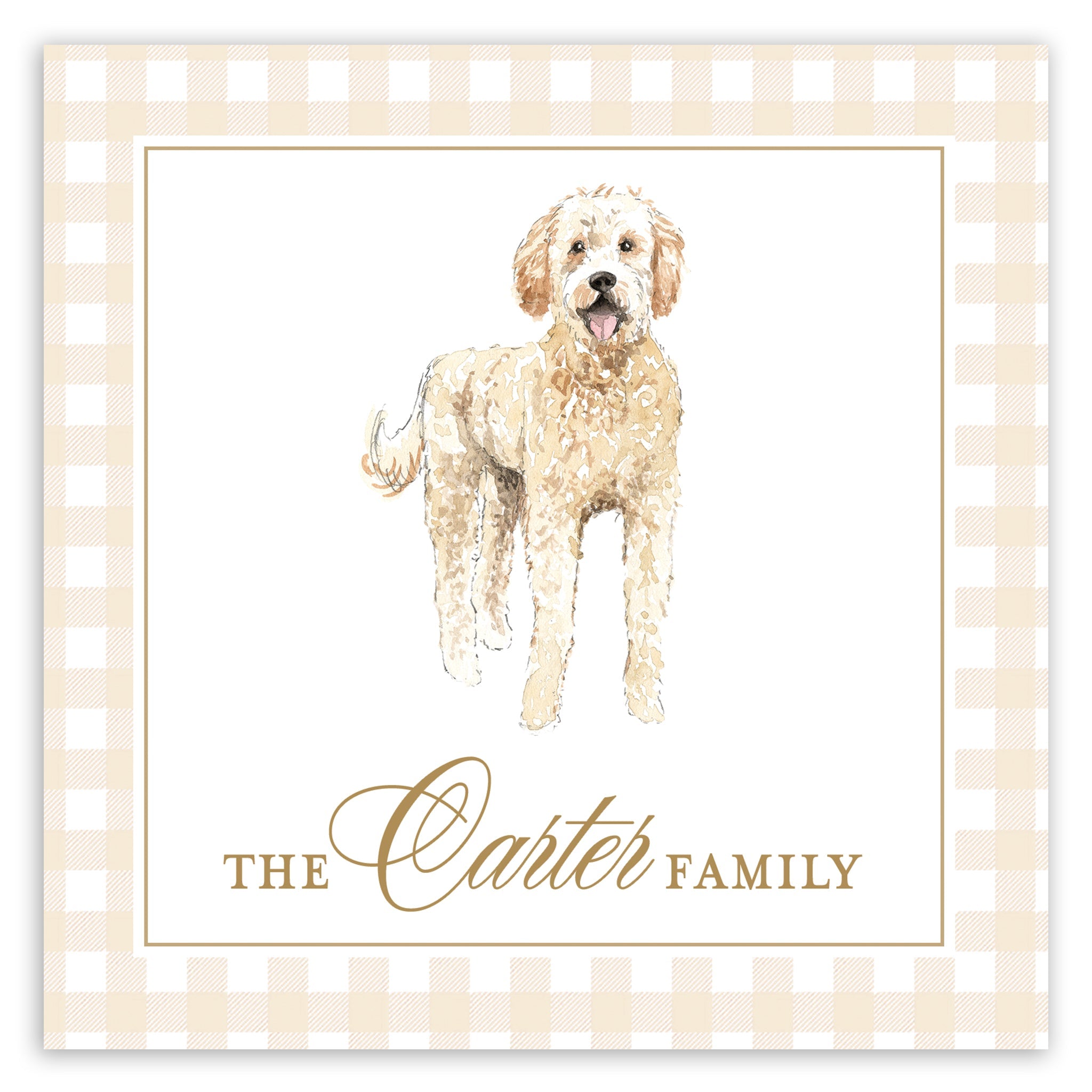 Goldendoodle Enclosure Card