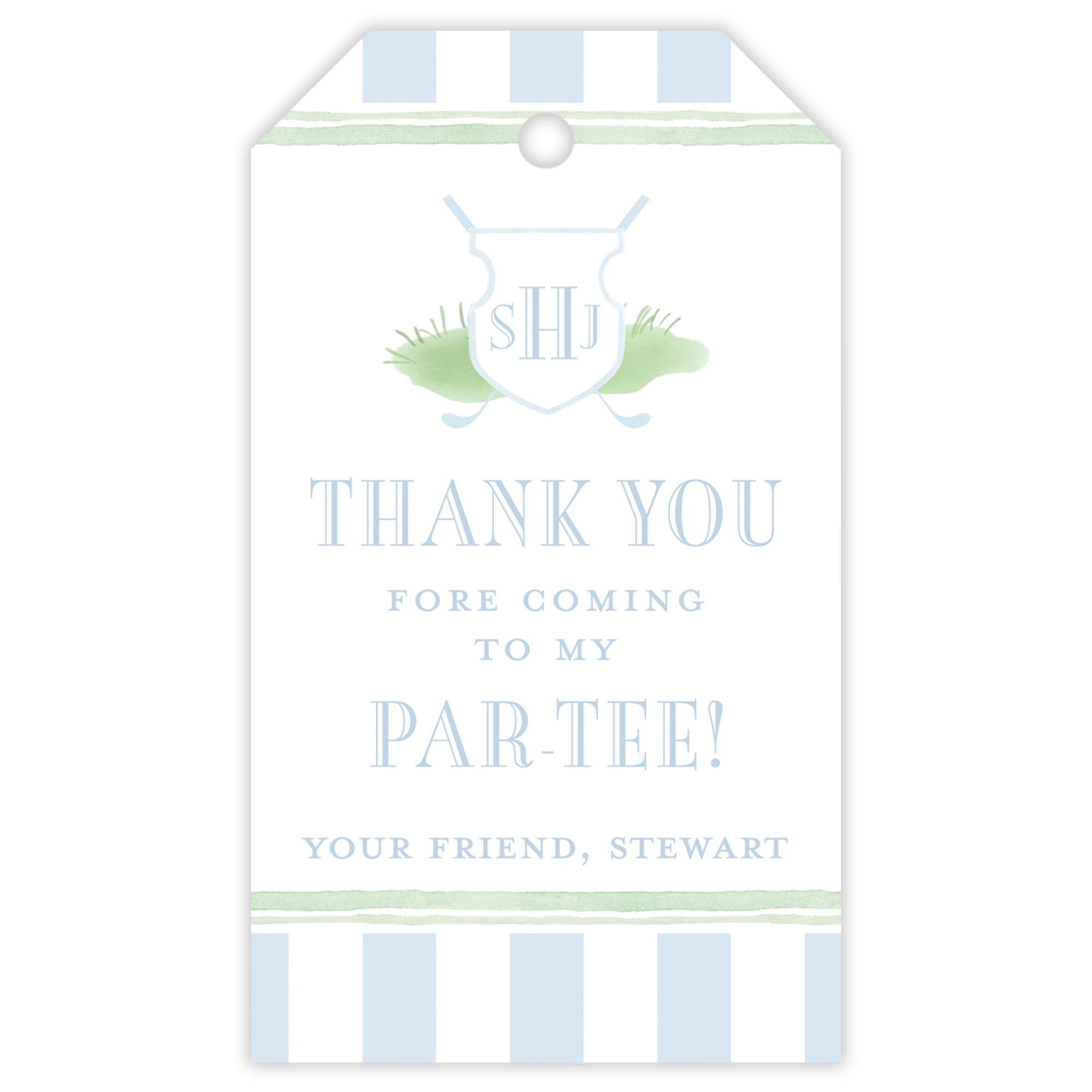 Golf Par-tee Party Favor Tag