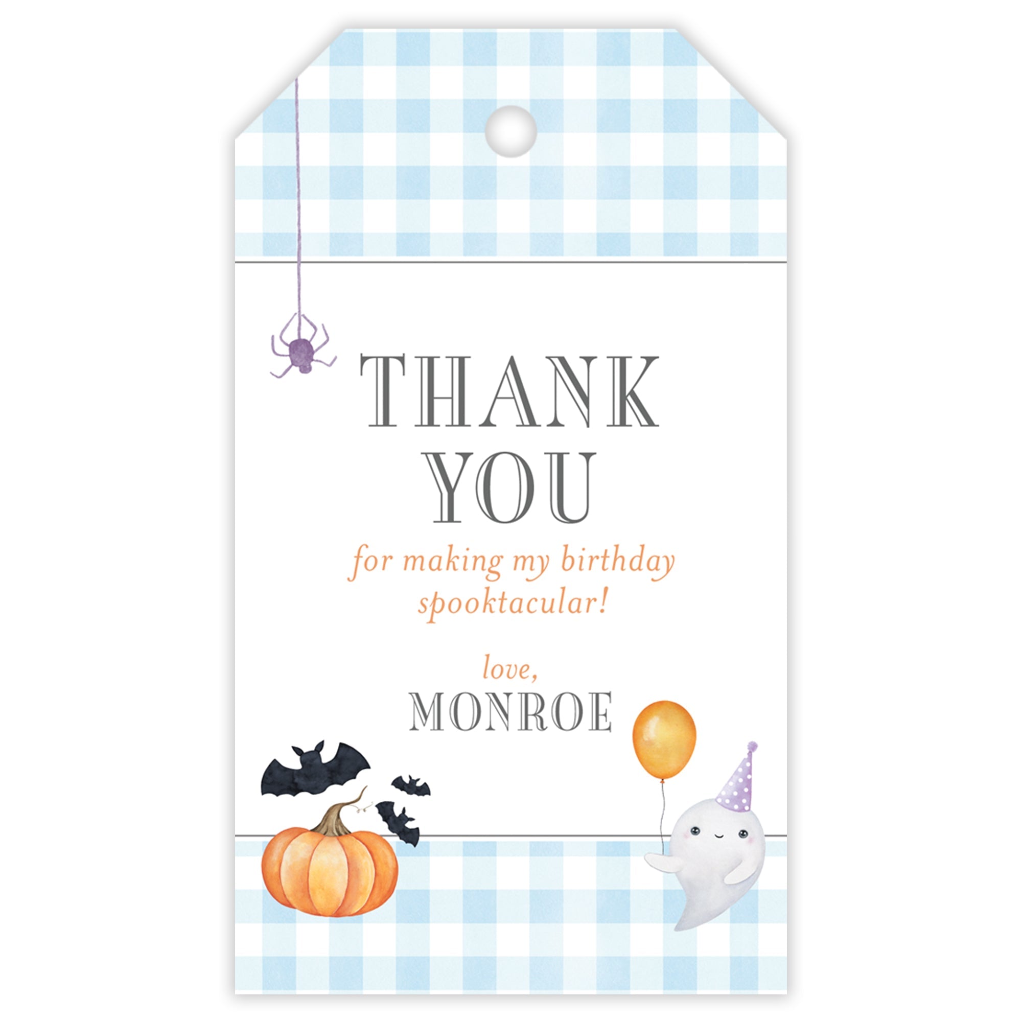 Sweet & Spooky Party Favor Tag