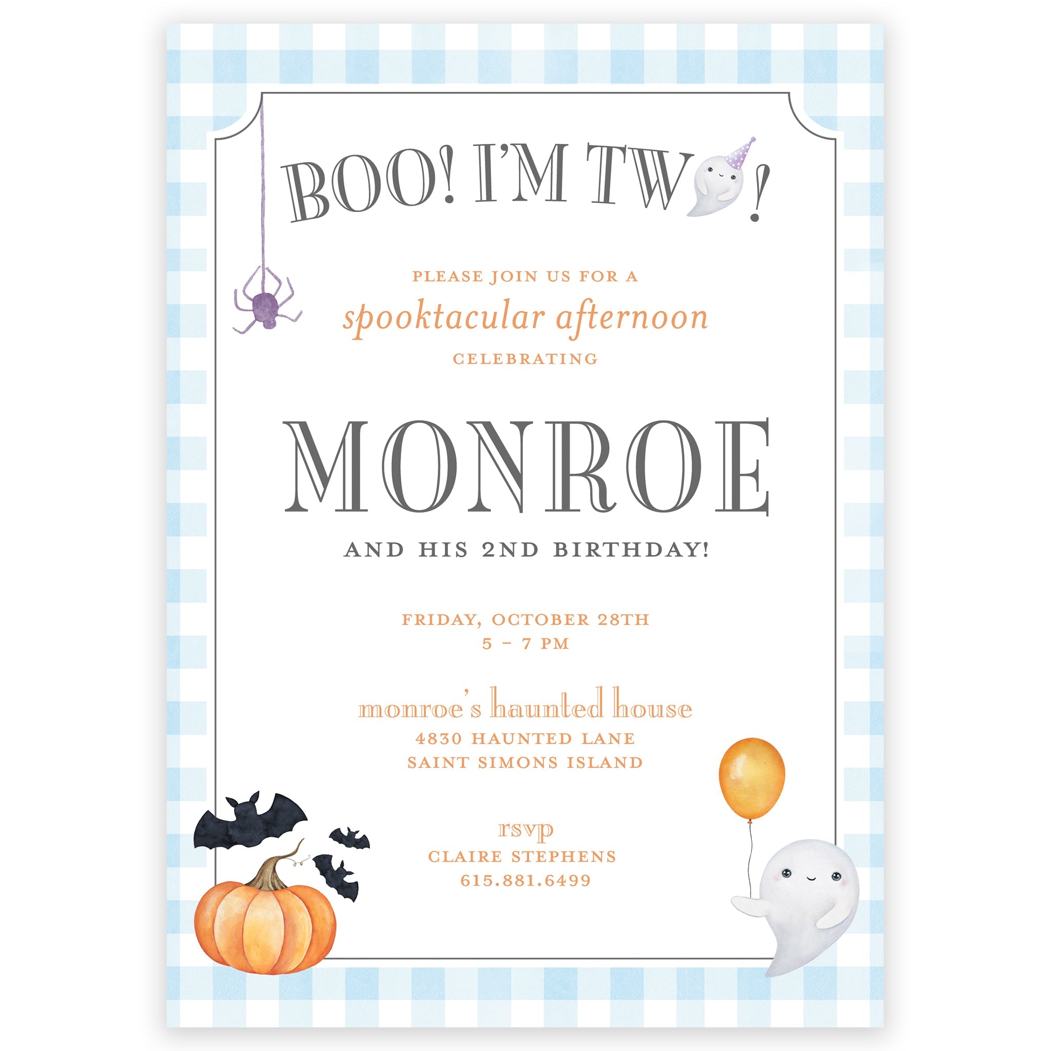 Sweet & Spooky Birthday Invitation