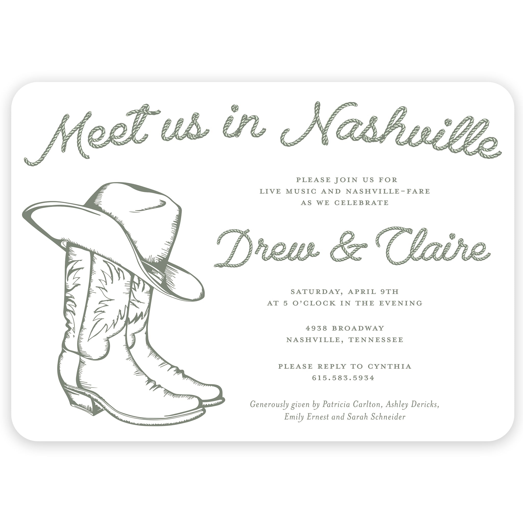 Nashville Party Invitation