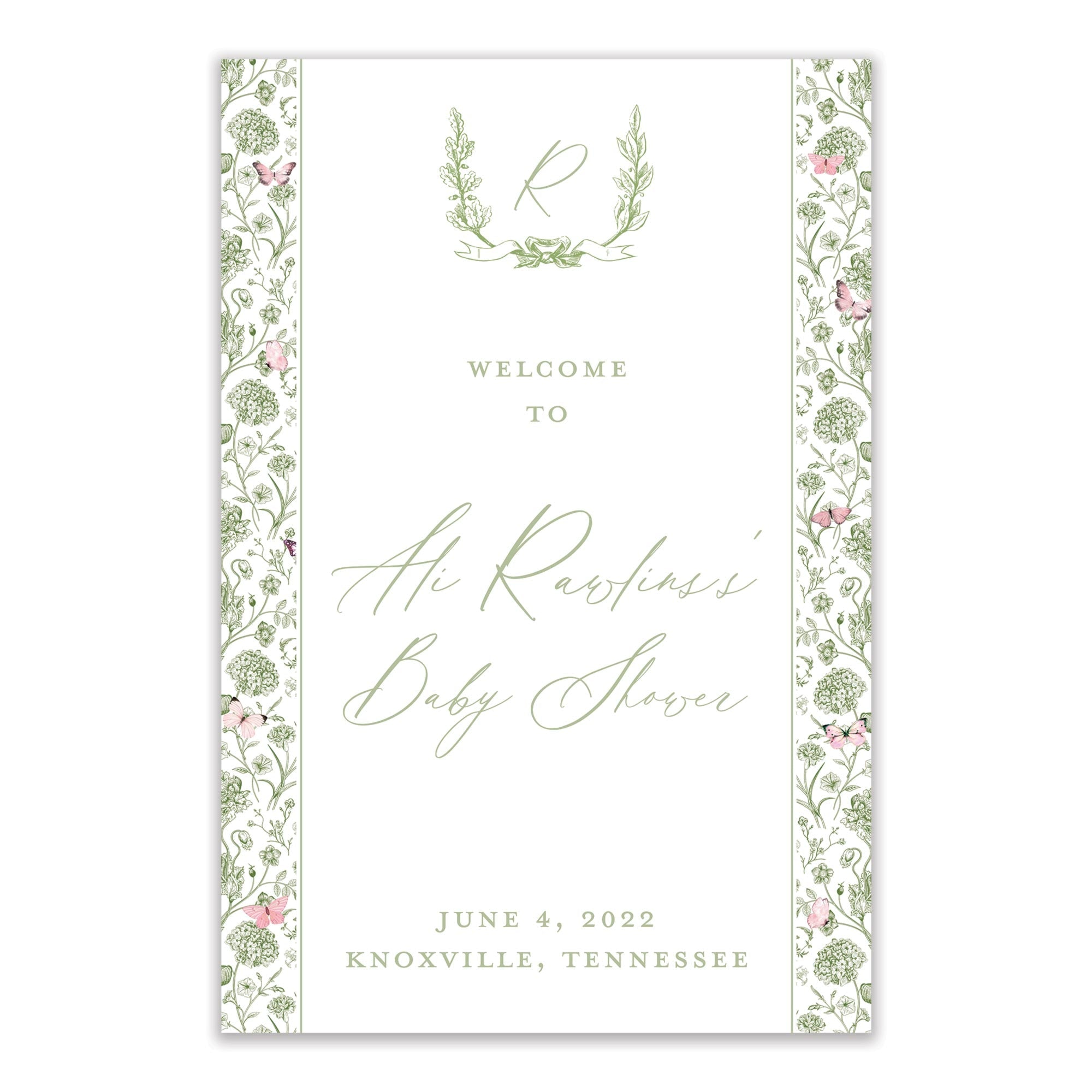Butterfly Garden Welcome Sign