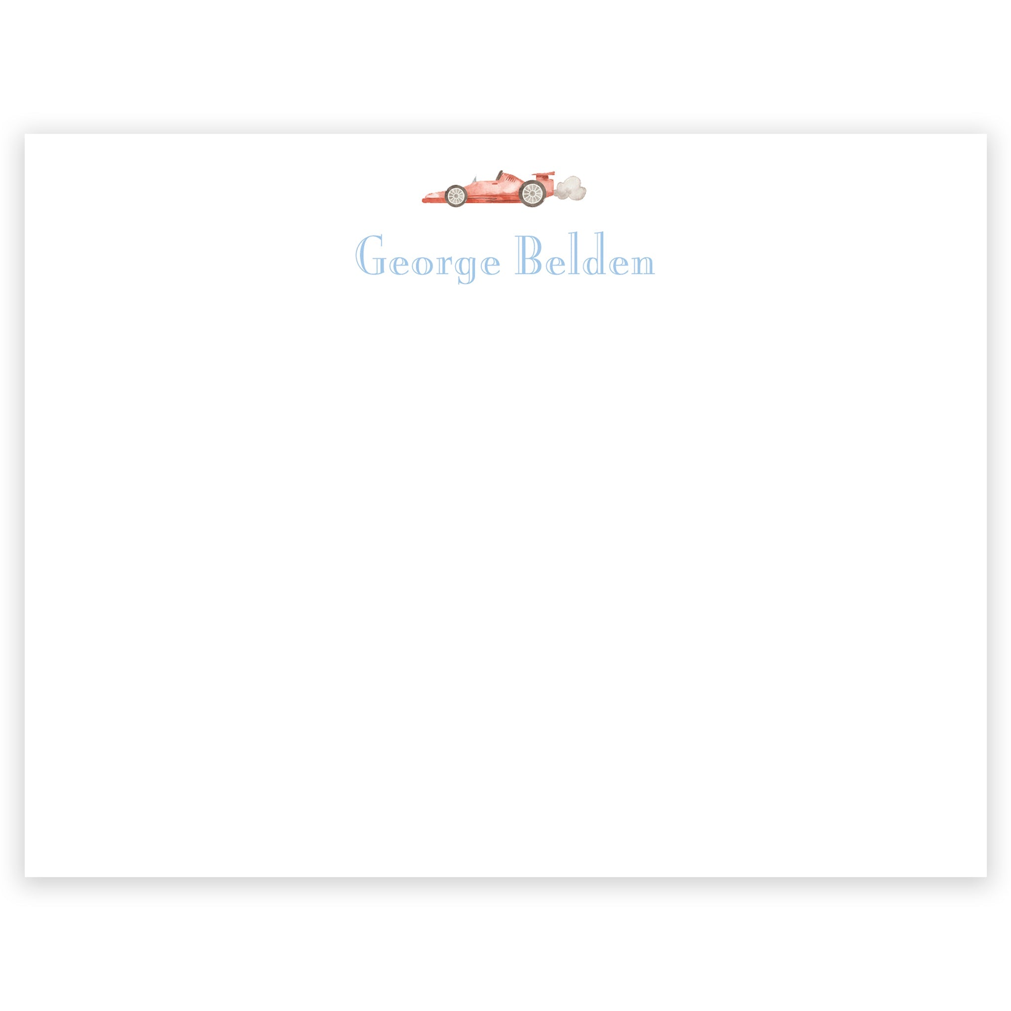 Race Car Notecard