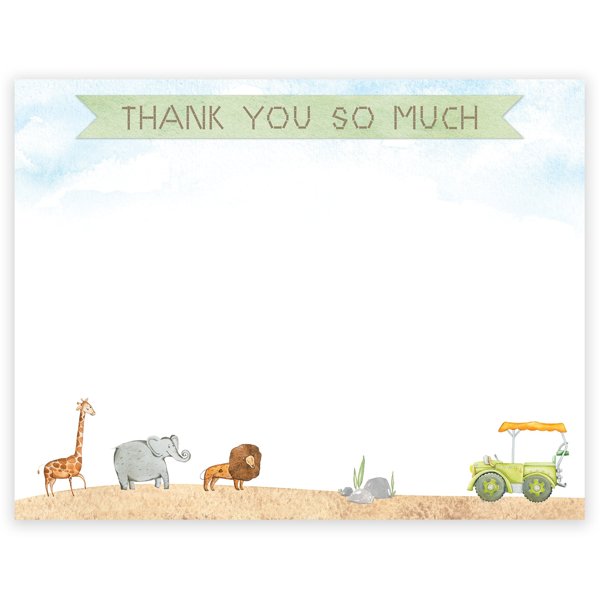 Safari Thank You Note