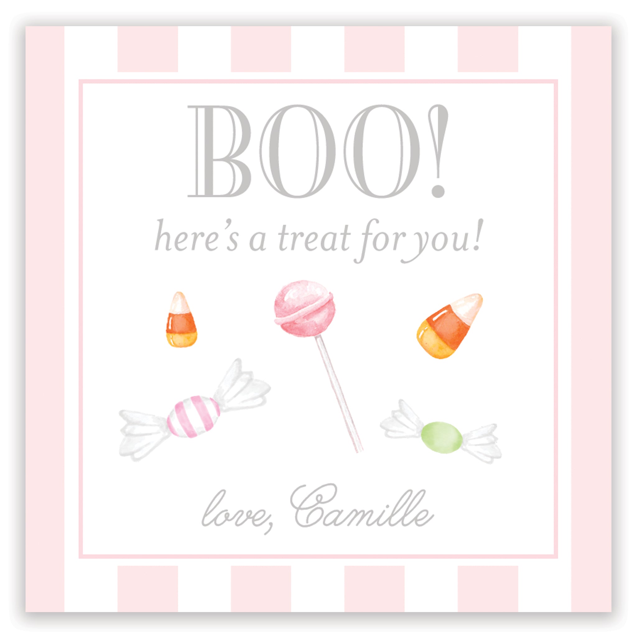 Boo! Here's A Treat Halloween Card