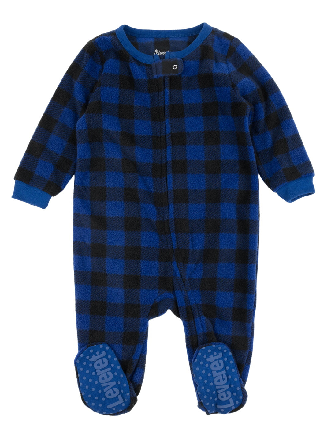 Baby Footed Fleece Plaid Pajamas