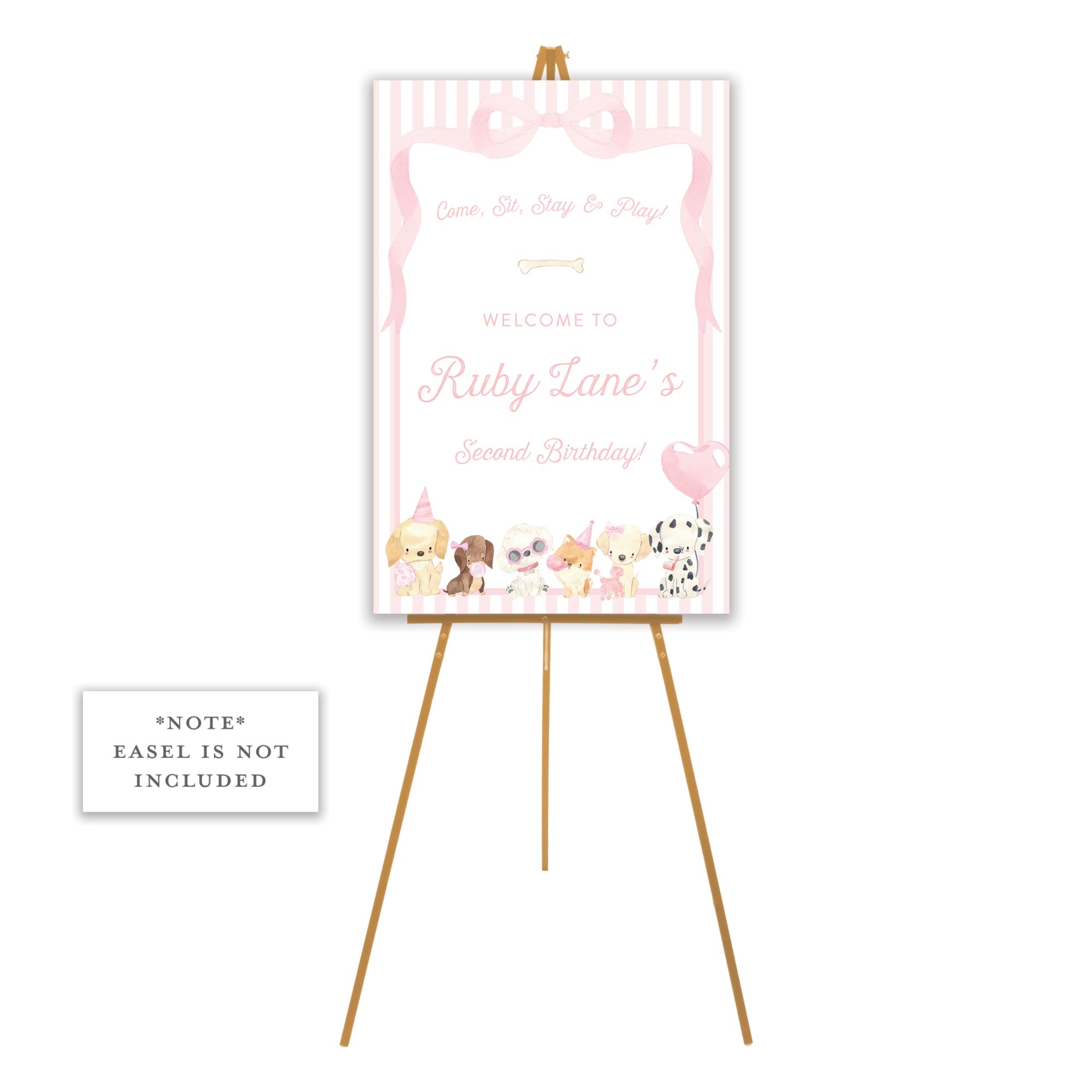 Party Pups Welcome Sign