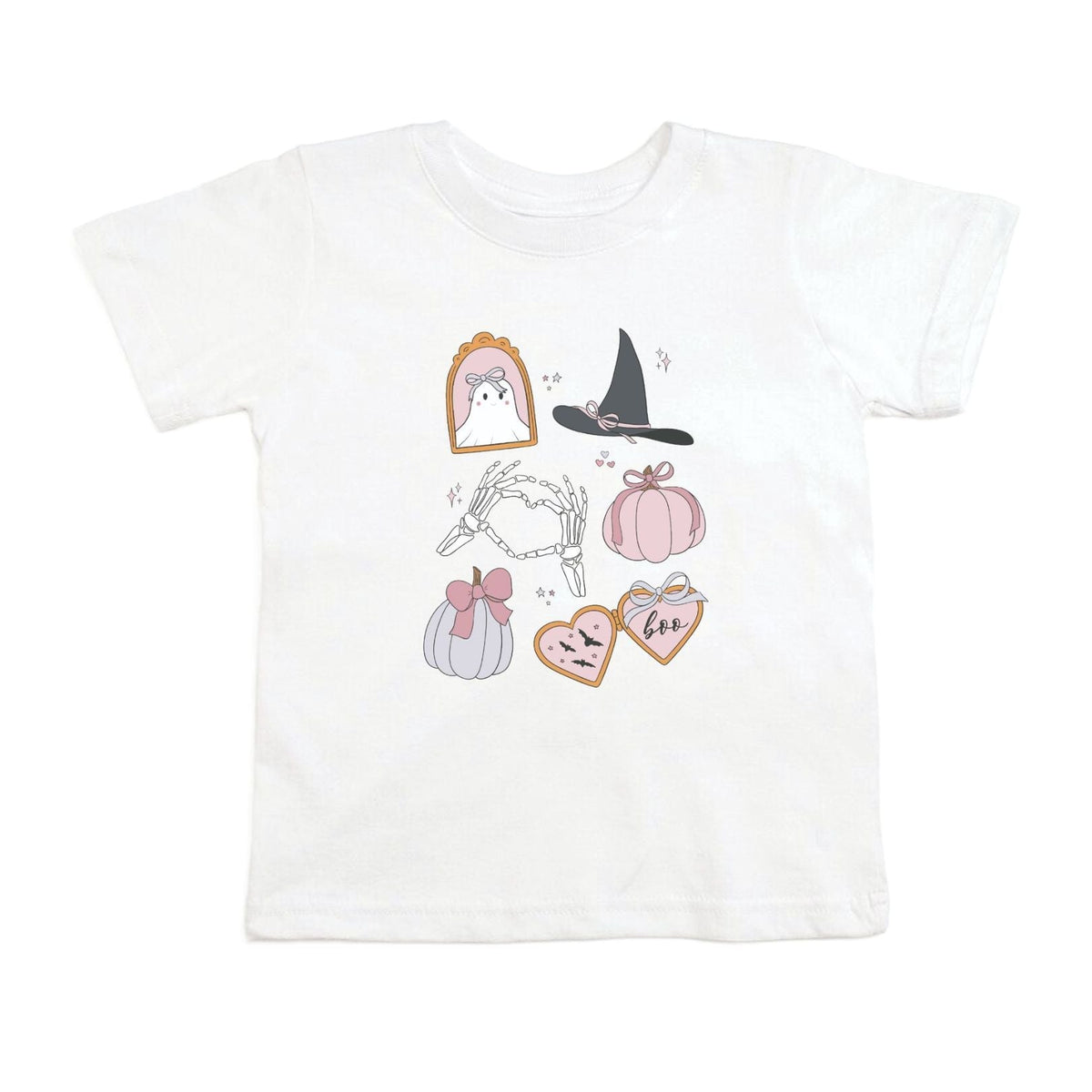 Spooky Girlie Halloween Short Sleeve T-shirt