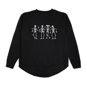 Glow In The Dark Silly Skelly Halloween Women's Sweatshirt