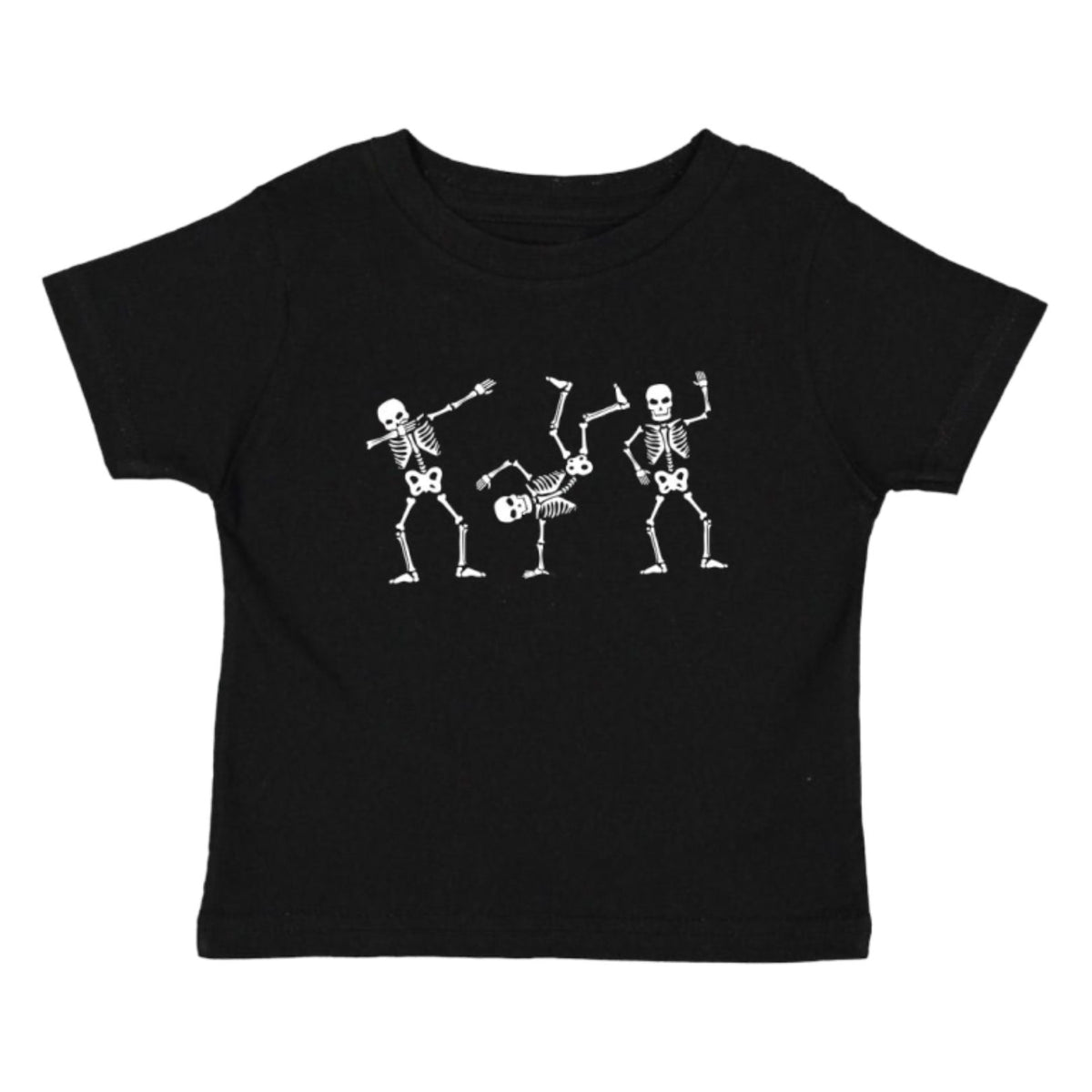 Glow In The Dark Silly Skelly Halloween Short Sleeve T-shirt
