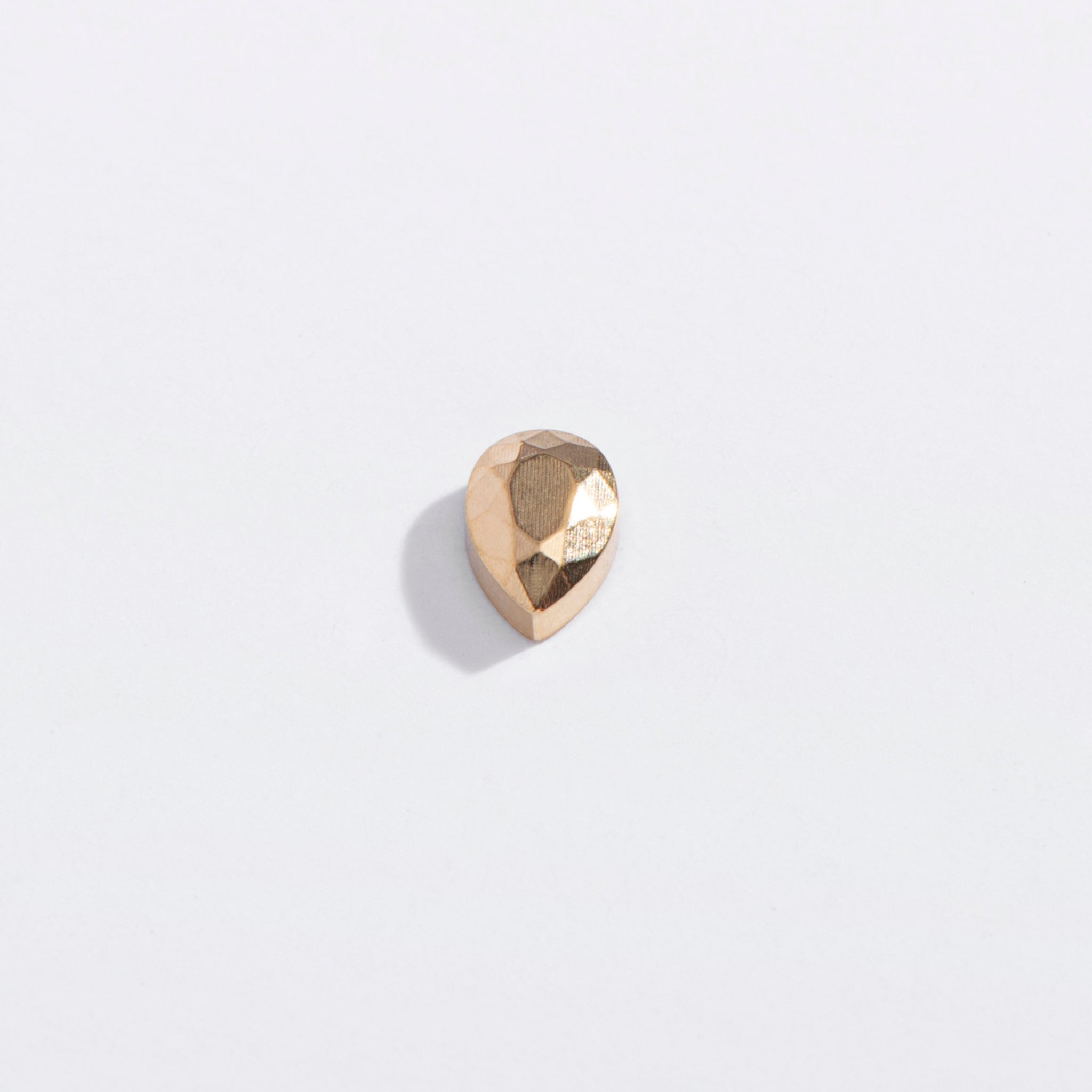 Faceted Teardrop Flat Back Studs