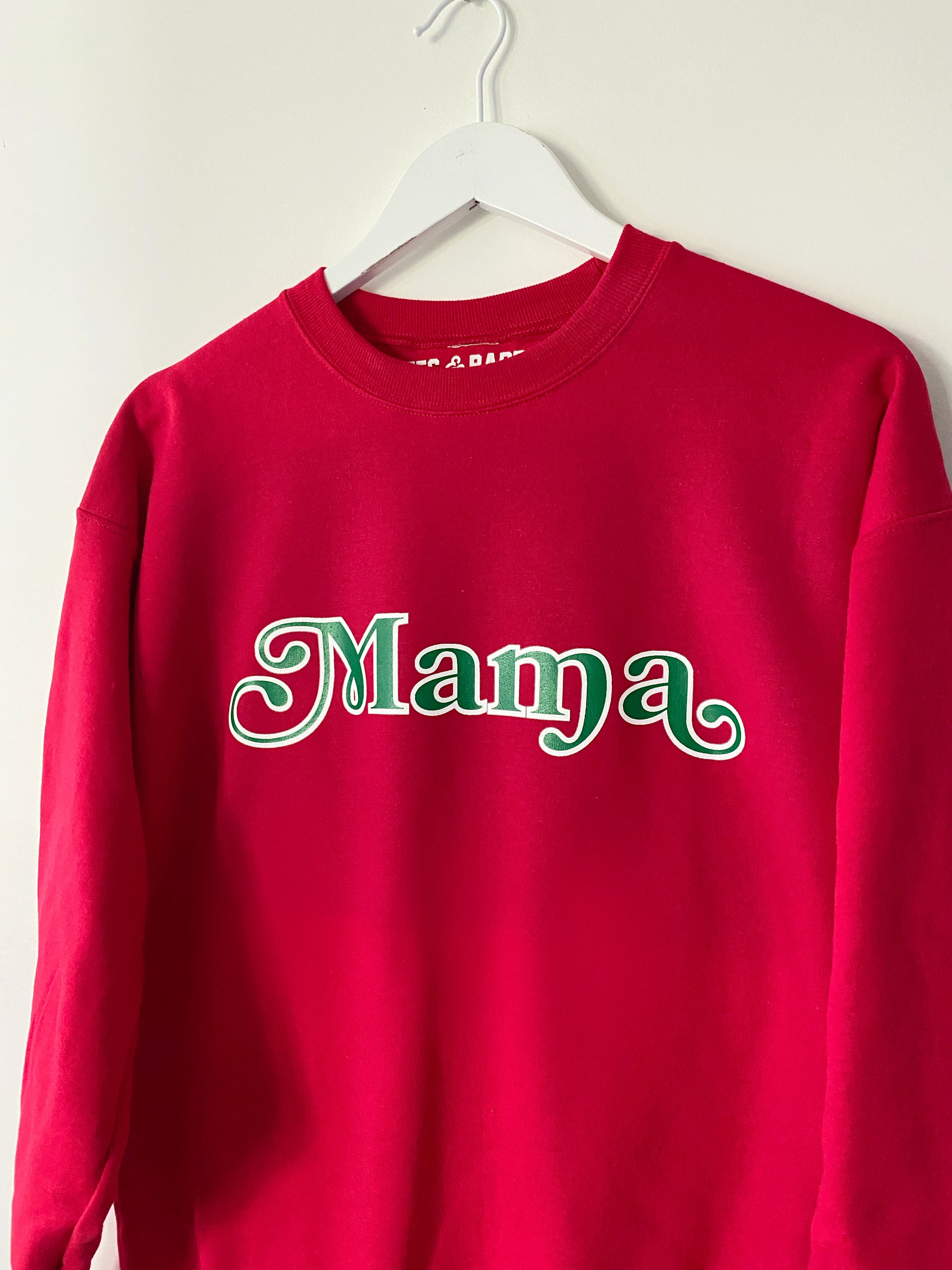 Holiday Mama Sweatshirt ♡ Adult Sweatshirt With Mama Print