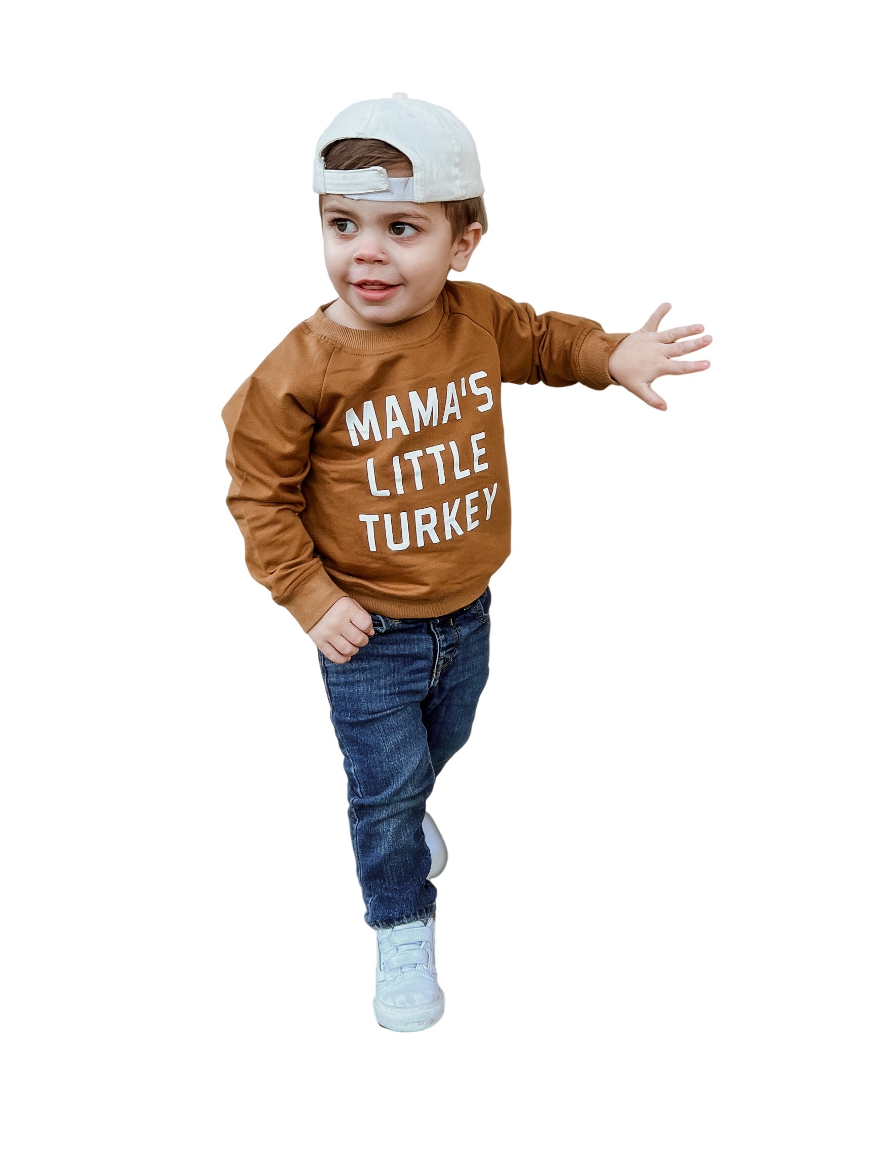 Mama's Little Turkey Organic Cotton Crewneck Sweatshirt