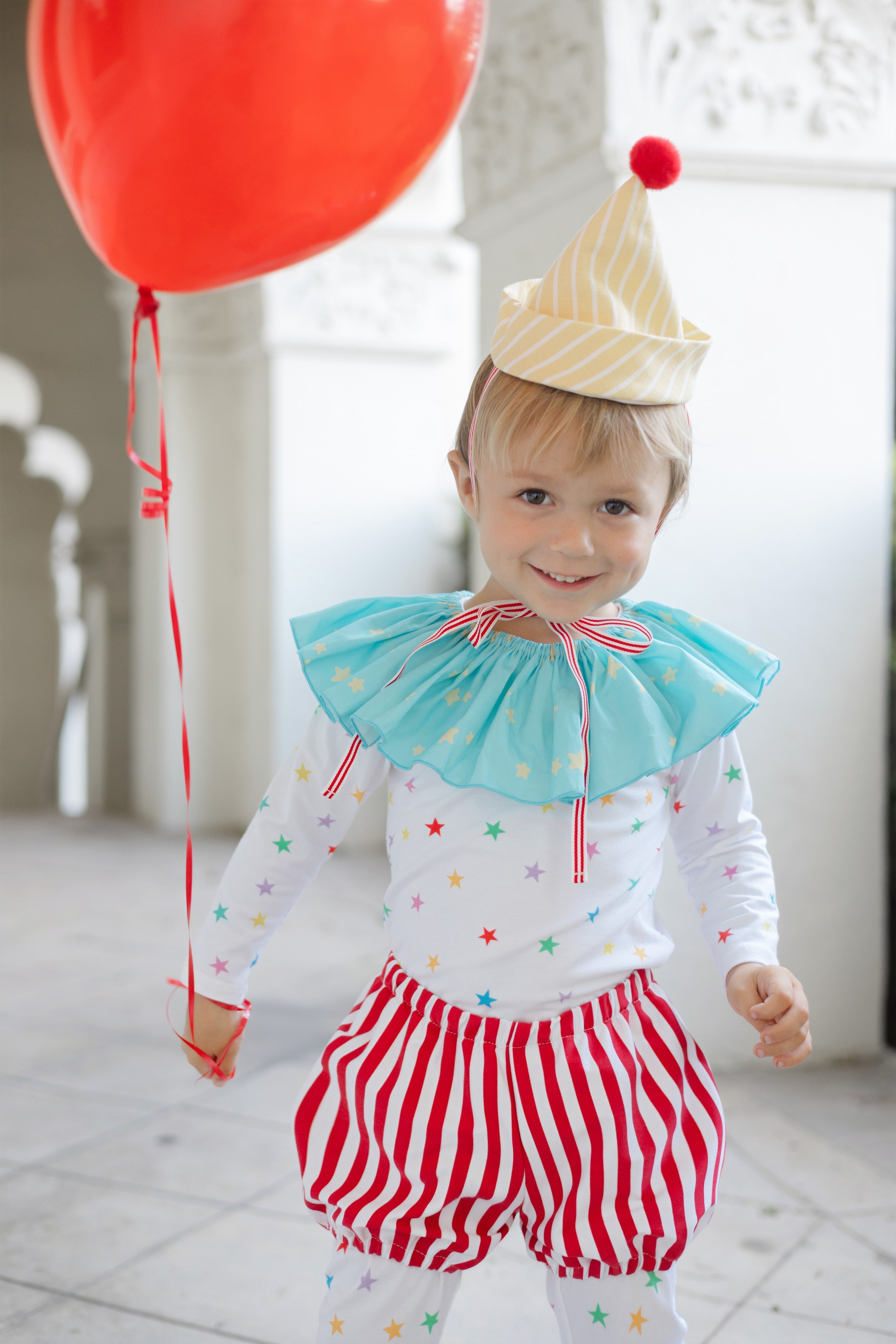 Rainbow Stars Clown Costume
