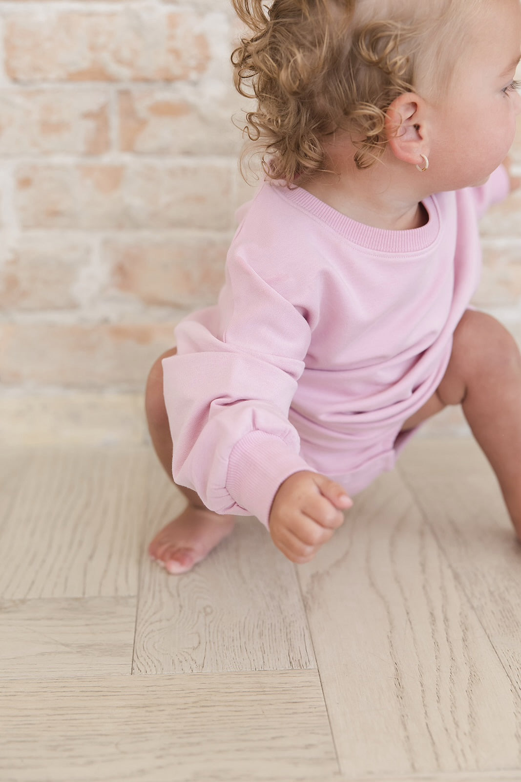 Ballet Pink - Cloud Terry Bubble Sweatshirt