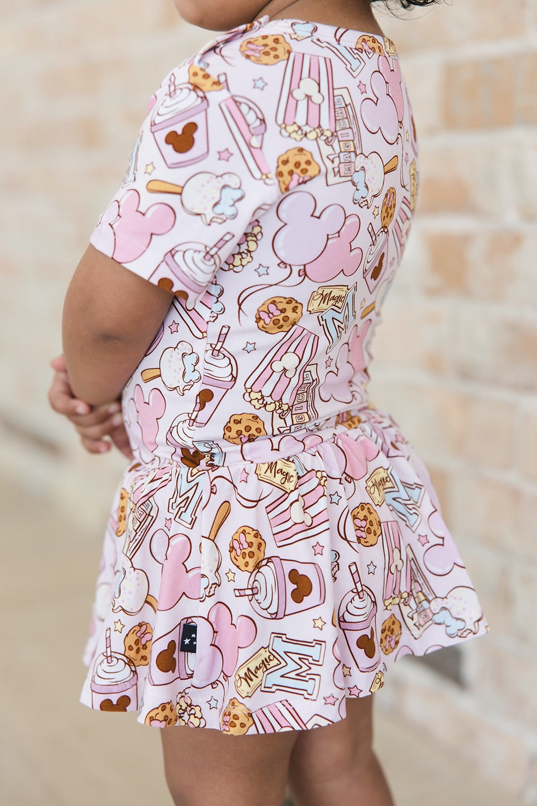 Snacks (pink) - Bodysuit Dress