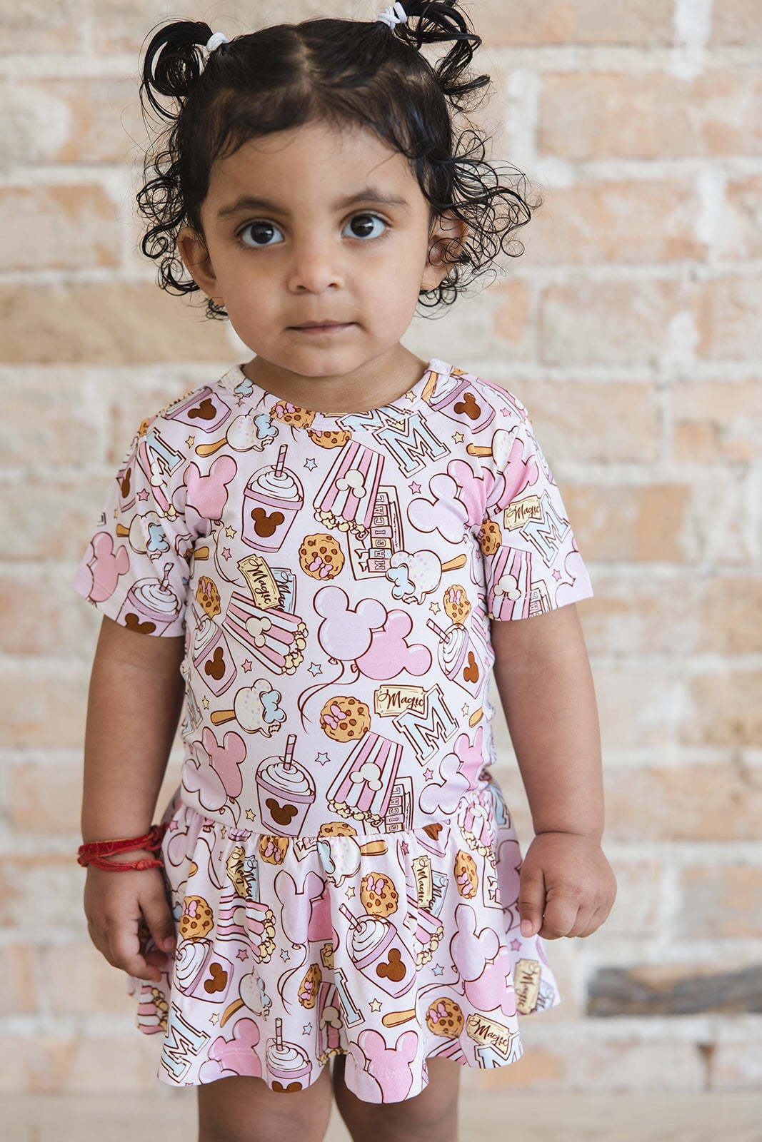 Snacks (pink) - Bodysuit Dress