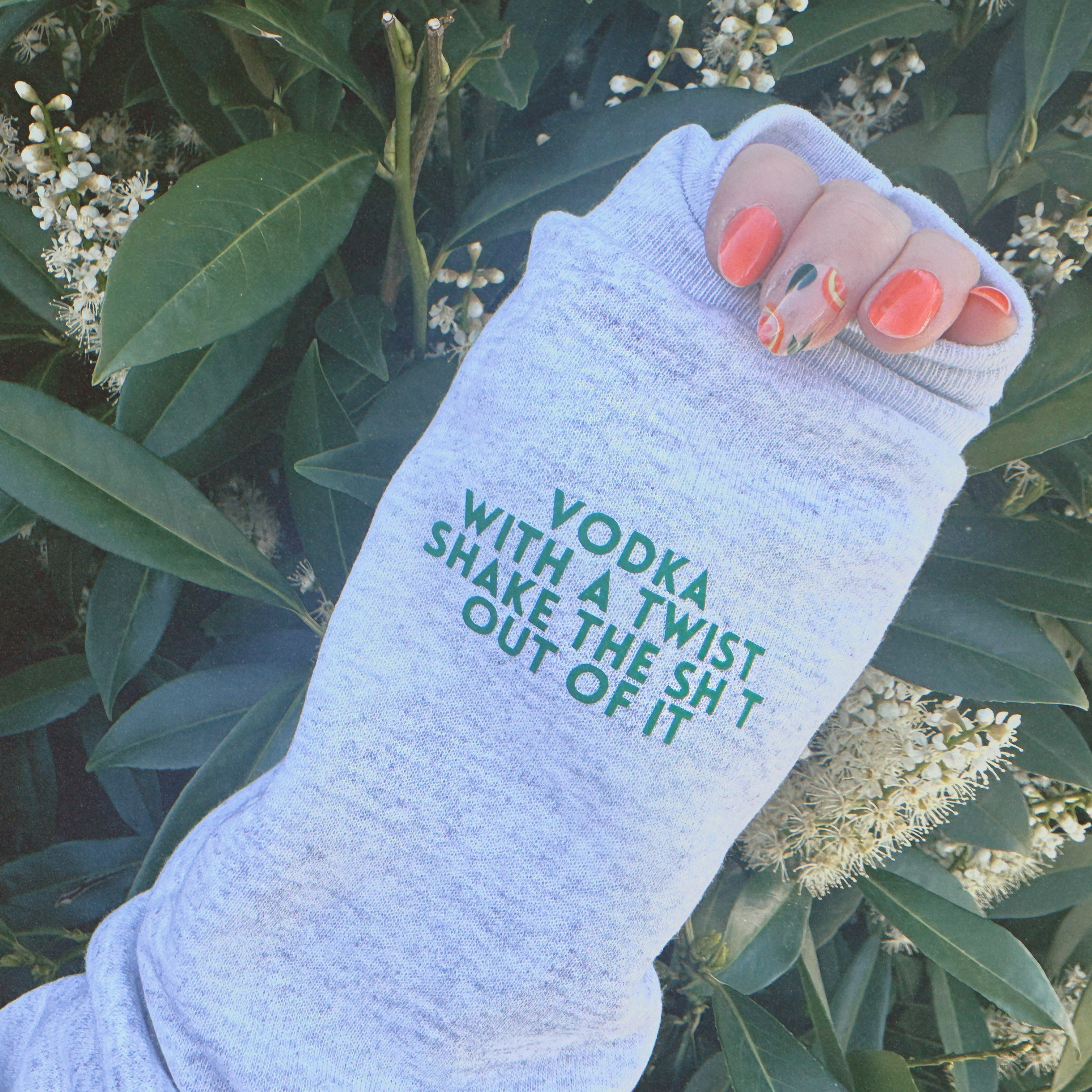 Martinis ♡ Sweatshirt With Customizable Cuff
