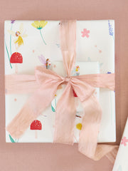 'fairy Garden' Gift Wrap By Meri Meri - White