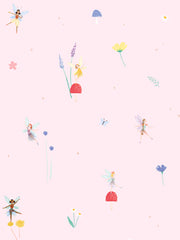 'fairy Garden' Wallpaper By Meri Meri - Pink