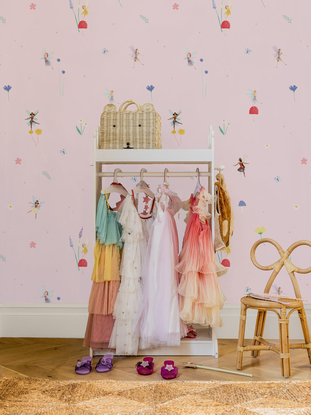 'fairy Garden' Wallpaper By Meri Meri - Pink