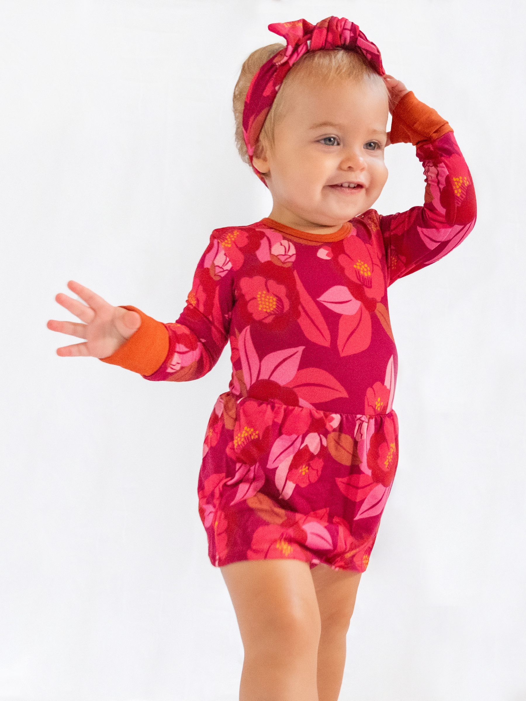 Fall Floral Baby Ballerina Dress