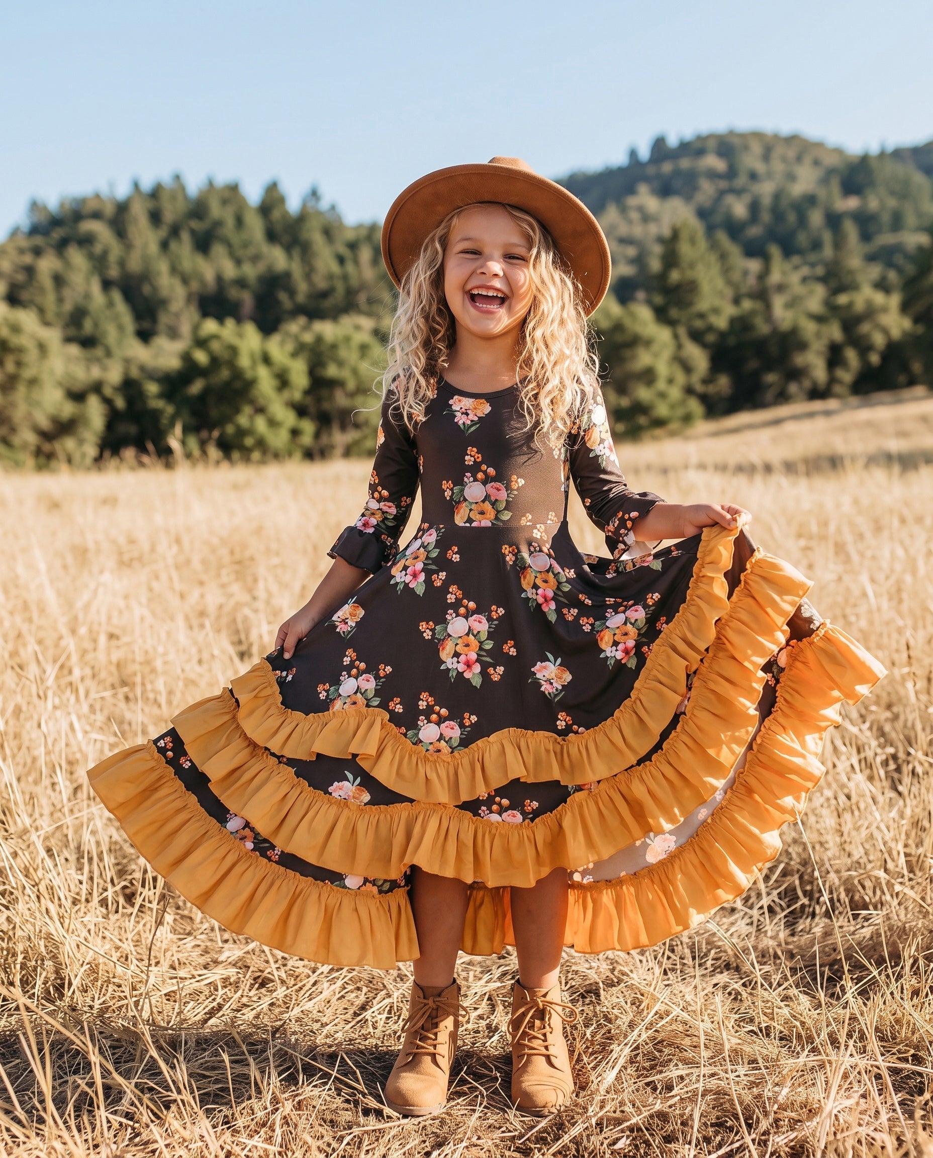 Fall Ruffles Dress