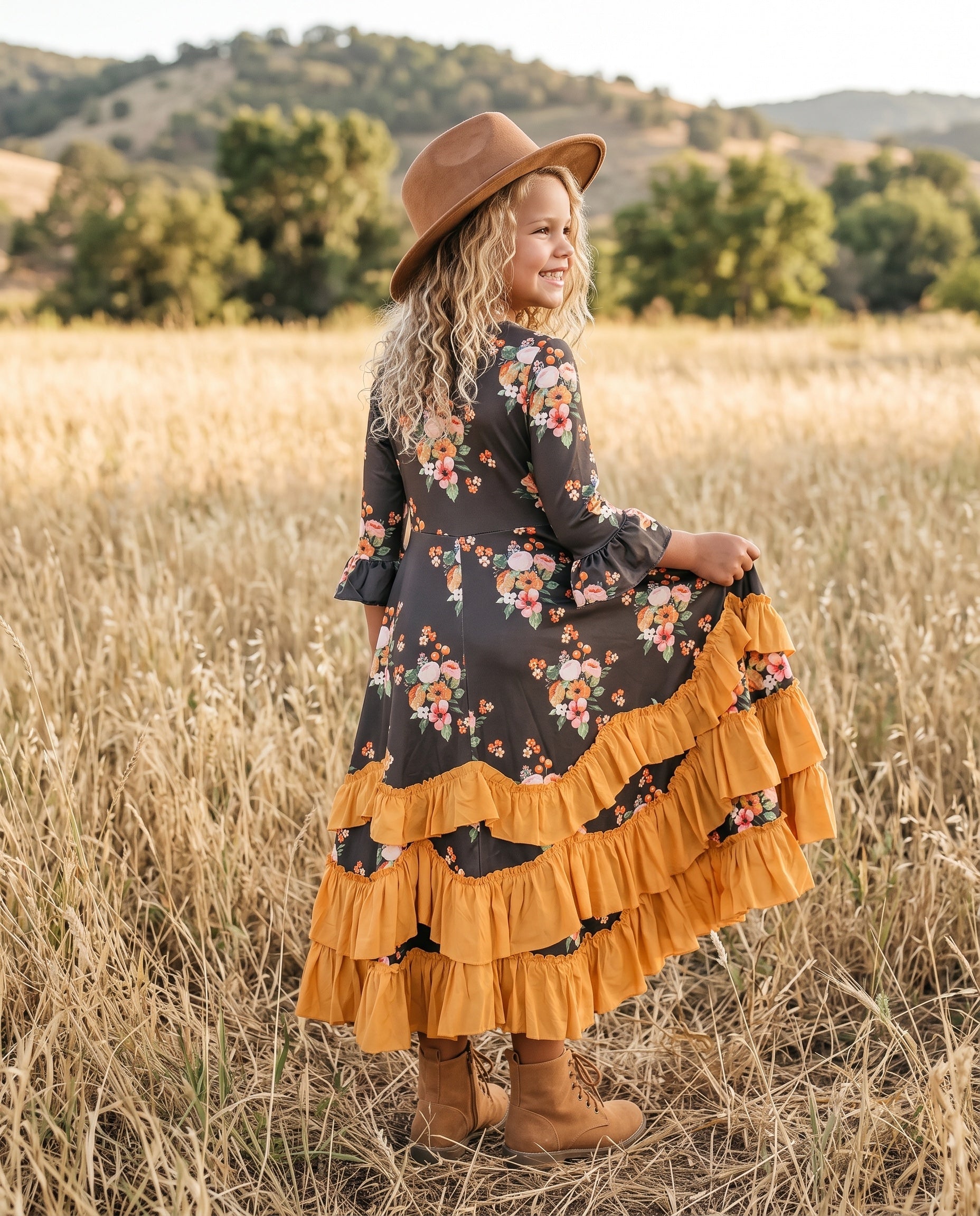 Fall Ruffles Dress