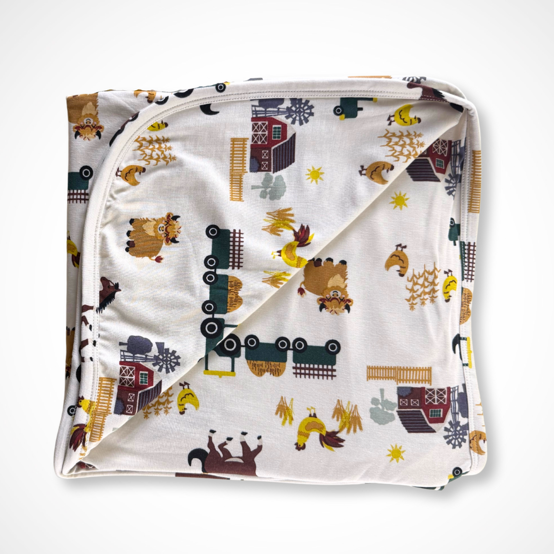 On The Farm Blanket | Bamboo