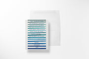 Dad's Many Hats Greeting Card | Funny Watercolor Stripe Father's Day Card