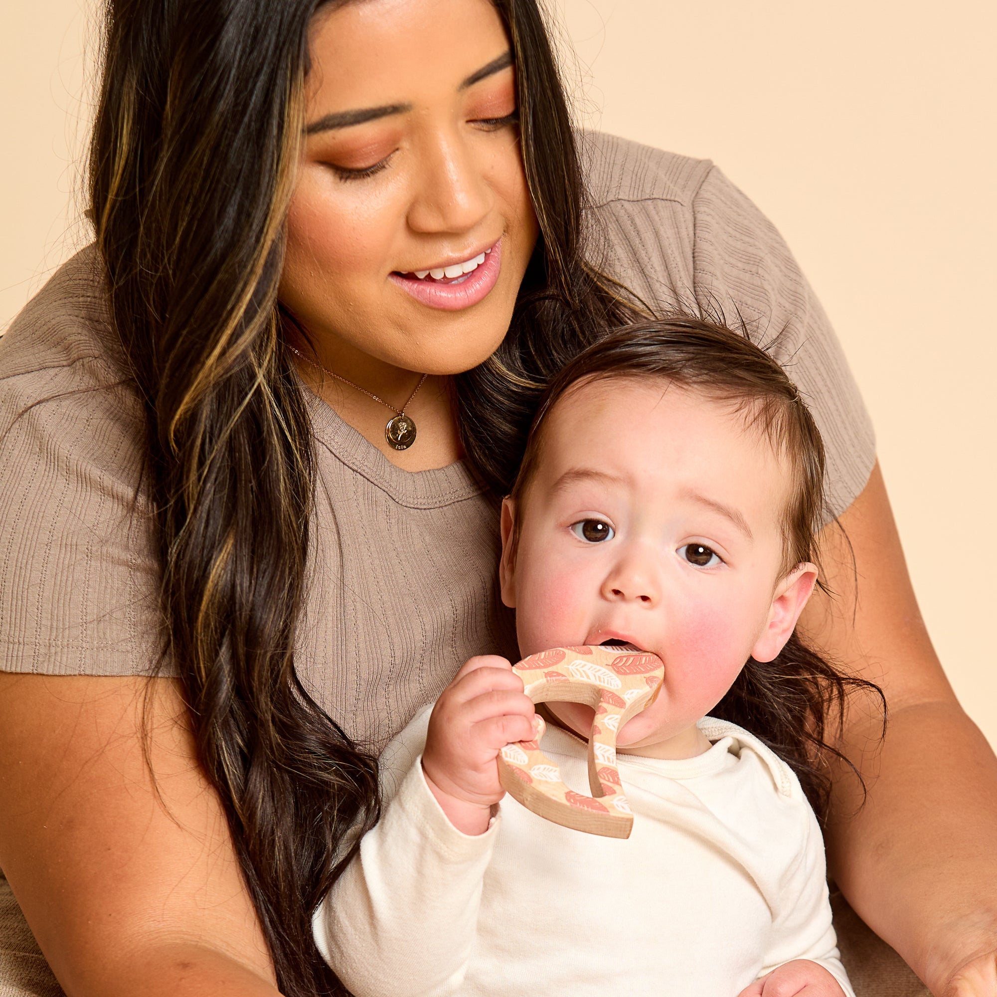 Solid Maple Wood Bird Rattle & Teether (feathers) – Natural Wooden Baby Toy | Made In The Usa 🇺🇸