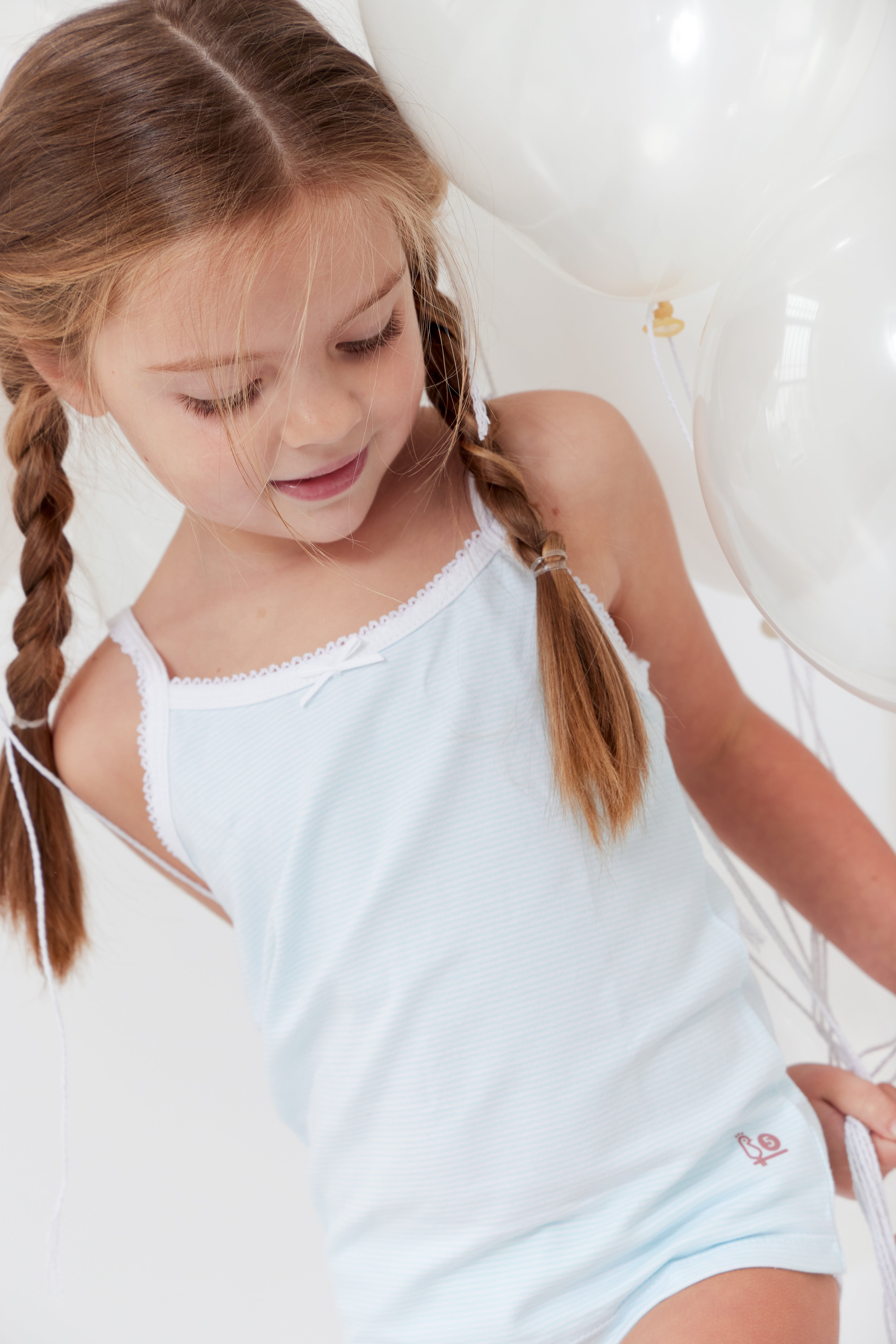 Feathers Girls And Toddler Undershirts - Kids Camisoles - Super Soft Cotton
