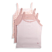 Feathers Girls And Toddler Undershirts - Kids Camisoles - Super Soft Cotton