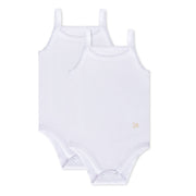 Feathers Tank Top Bodysuits For Baby Girl (2 Pack) Super Soft One-piece Toddler Bodysuit