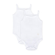 Feathers Tank Top Bodysuits For Baby Girl (2 Pack) Super Soft One-piece Toddler Bodysuit