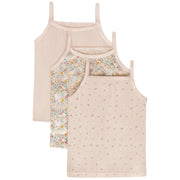 Feathers Super Soft Girls Undershirts Tagless Camisoles – Cotton Cami Girls Tank Tops (3 Pack)